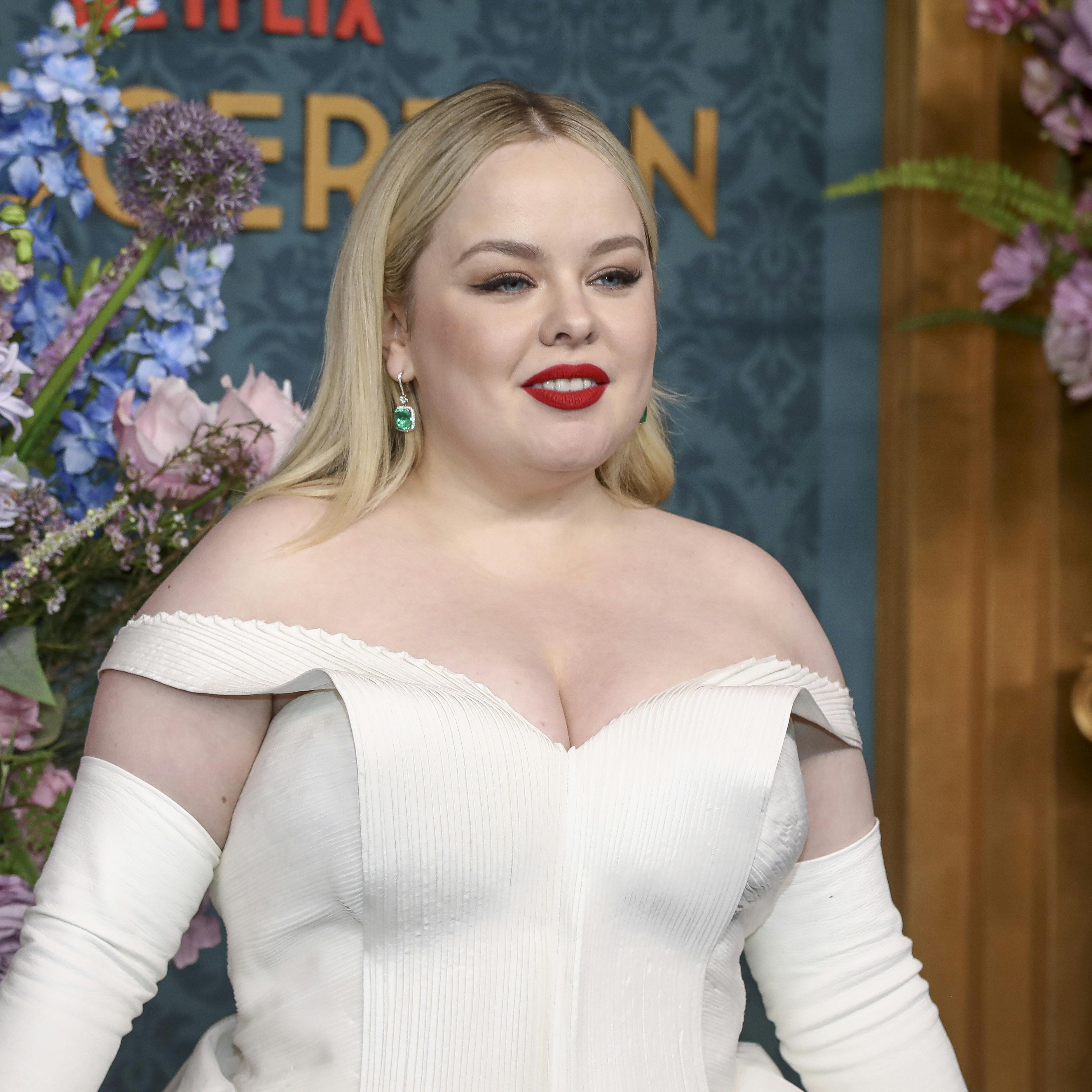 Actor Nicola Coughlan attends the "Bridgerton" Season 3 global premiere at Alice Tully Hall on Monday, May 13, 2024, in New York. (Photo by Andy Kropa/Invision/AP)