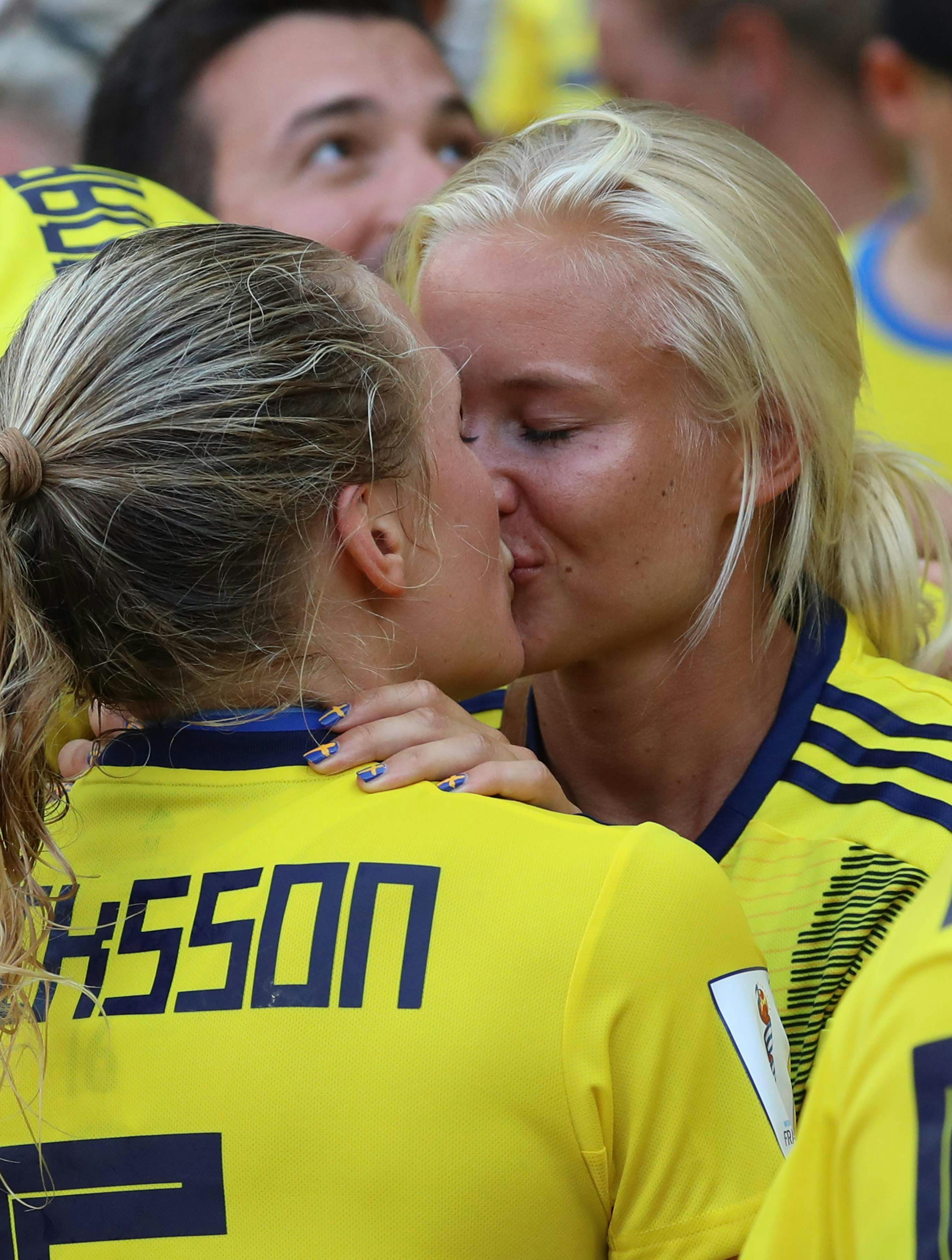 Pernille Harder og Magdalena Eriksson