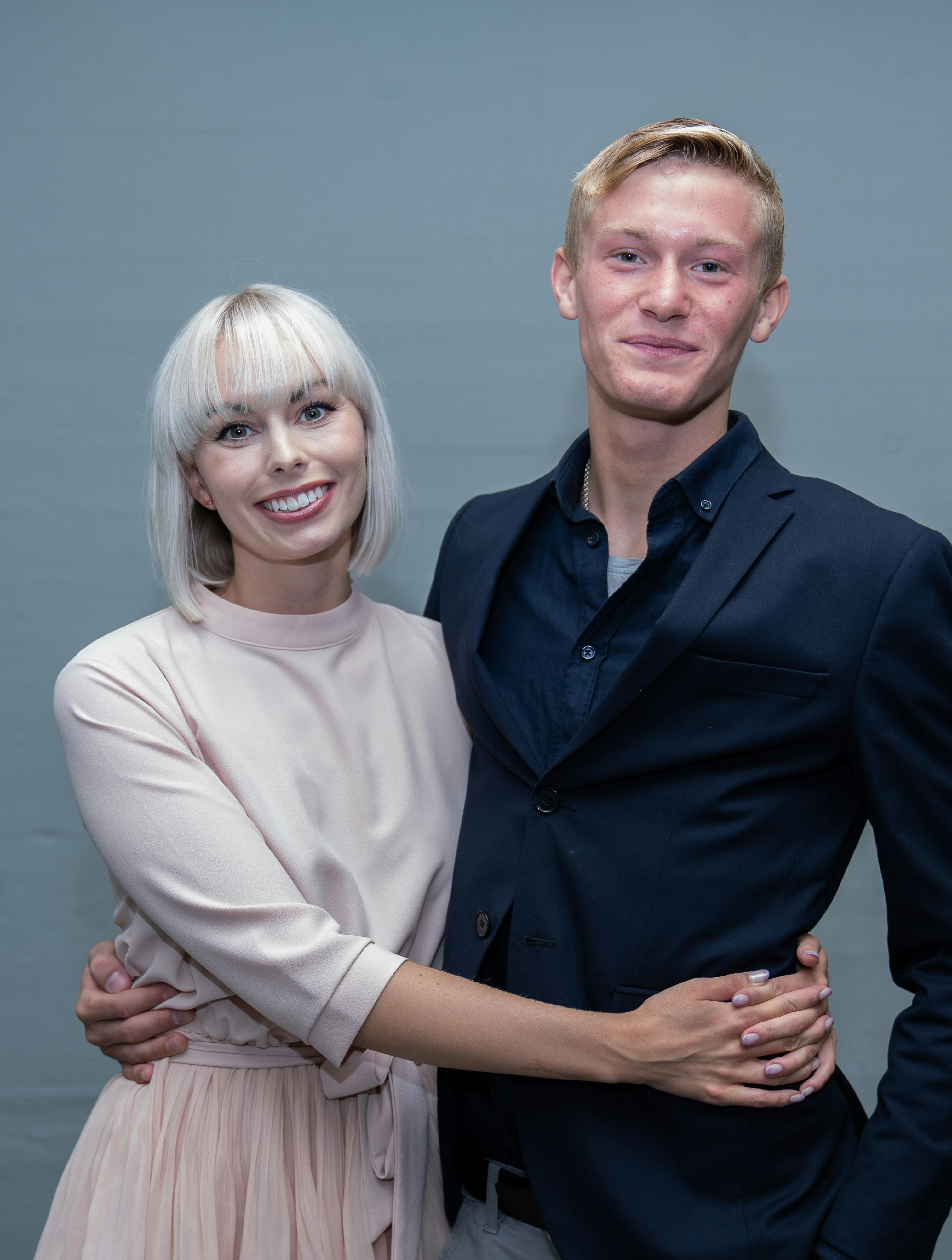 Skuespiller Albert Rosin Harson og Jenna Bagge