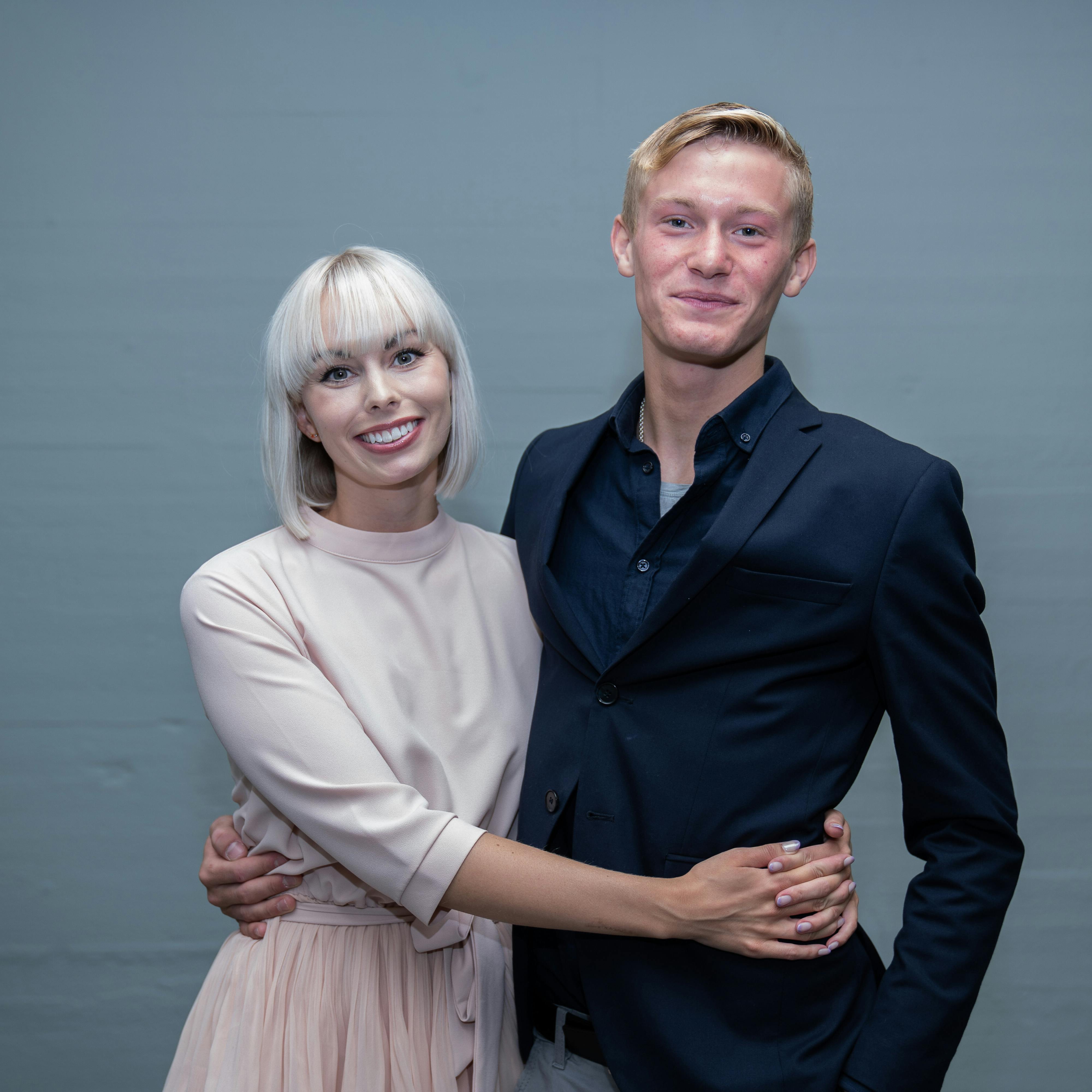 Skuespiller Albert Rosin Harson og Jenna Bagge