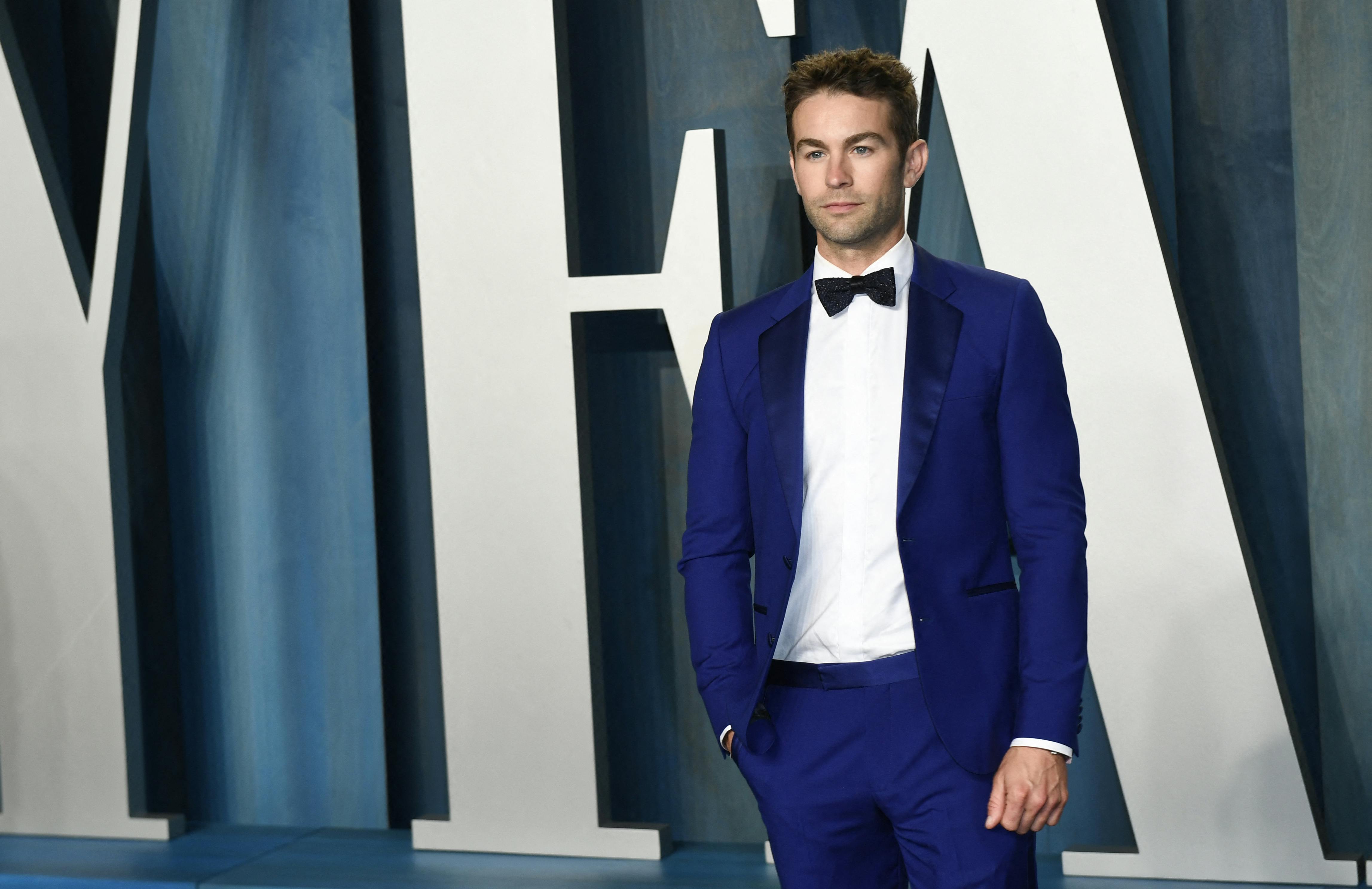 US actor Chace Crawford attends the 2022 Vanity Fair Oscar Party following the 94th Oscars at the The Wallis Annenberg Center for the Performing Arts in Beverly Hills, California on March 27, 2022.  Patrick T. FALLON / AFP