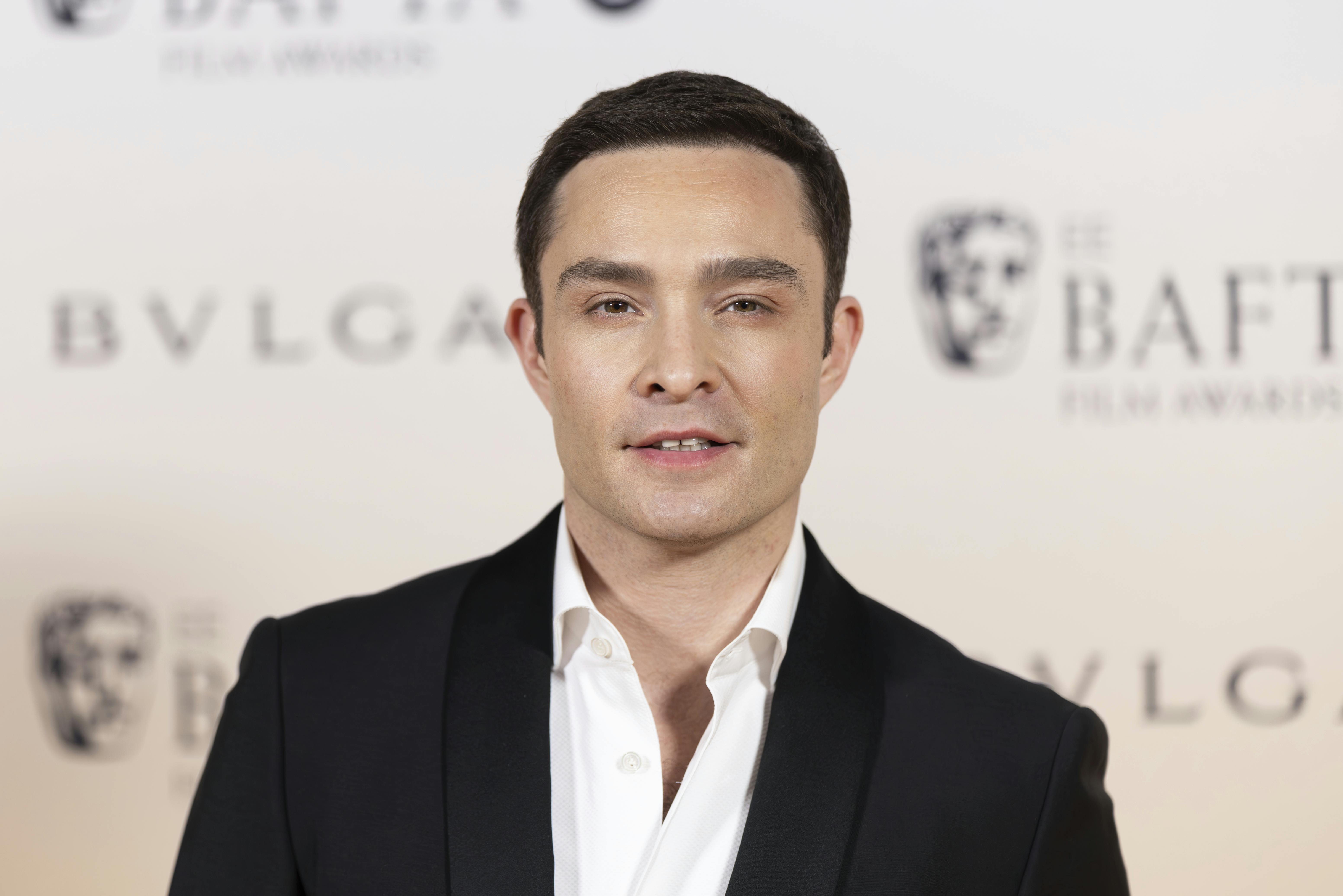 Ed Westwick poses for photographers upon arrival for the BAFTA Nominees Party in London, Saturday, Feb. 17, 2024 (Photo by Vianney Le Caer/Invision/AP)