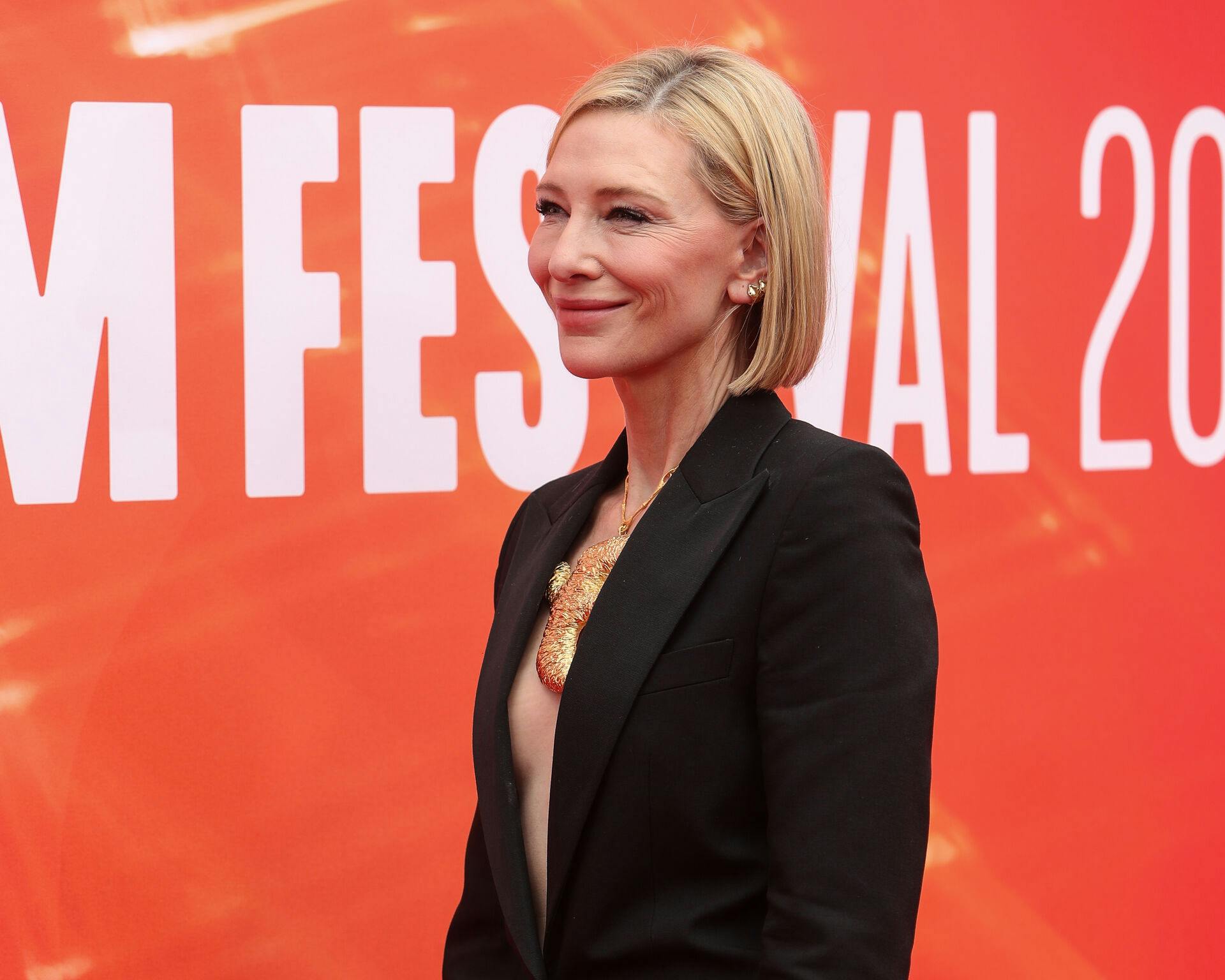 Cast attend the 'Disclaimer' premiere during the 68th BFI London Film Festival..Featuring: Cate Blanchett. Where: London, United Kingdom.