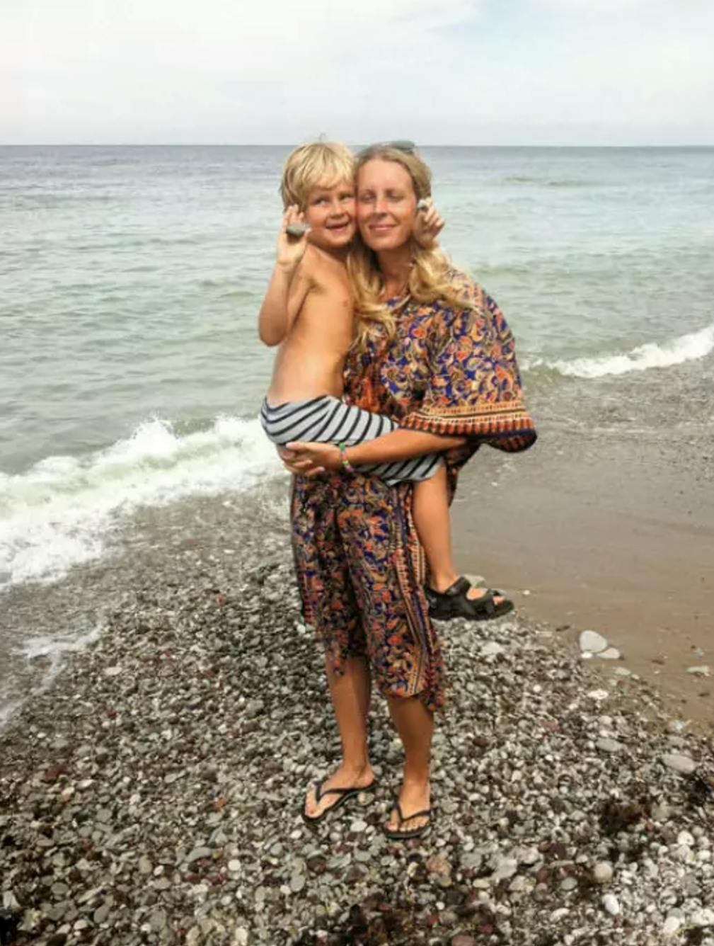 Tove og hendes søn Theo