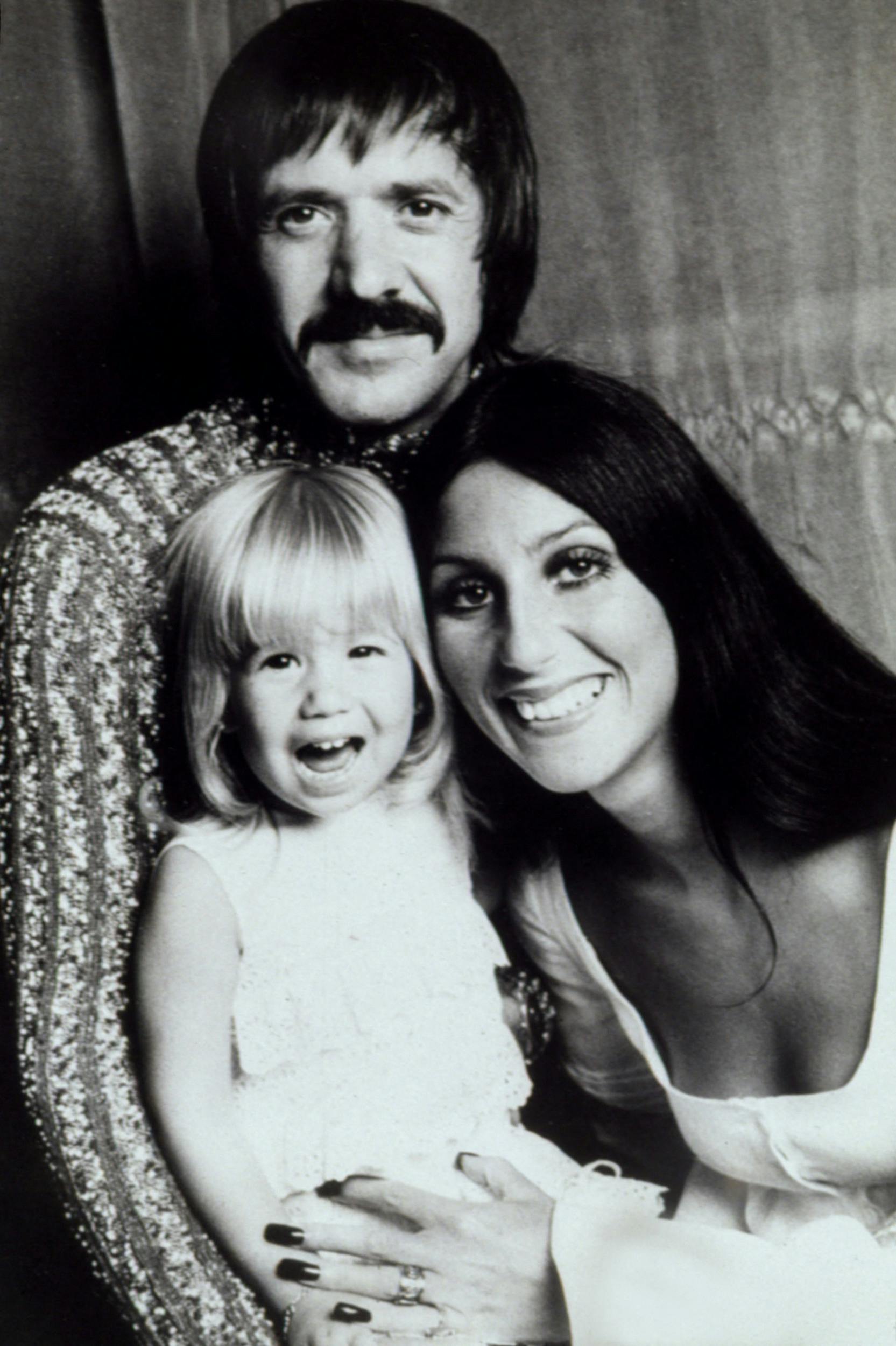 Sonny & cher with daughter Chastity Bono at age 4, 1972 (Mega Agency TagID: MEGAEPSDSOANCS001_337480.jpg) [Photo via Mega Agency]