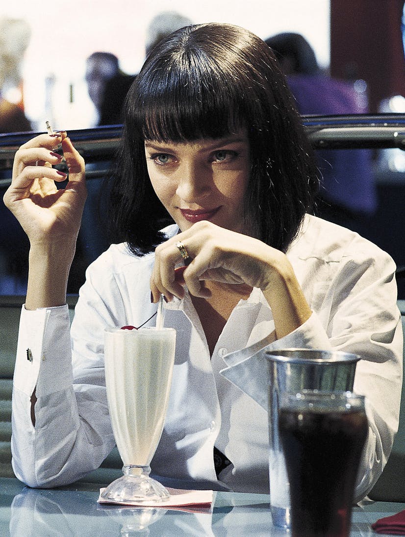 Uma Thurman i den legendariske Tarantino-film 'Pulp Fiction'