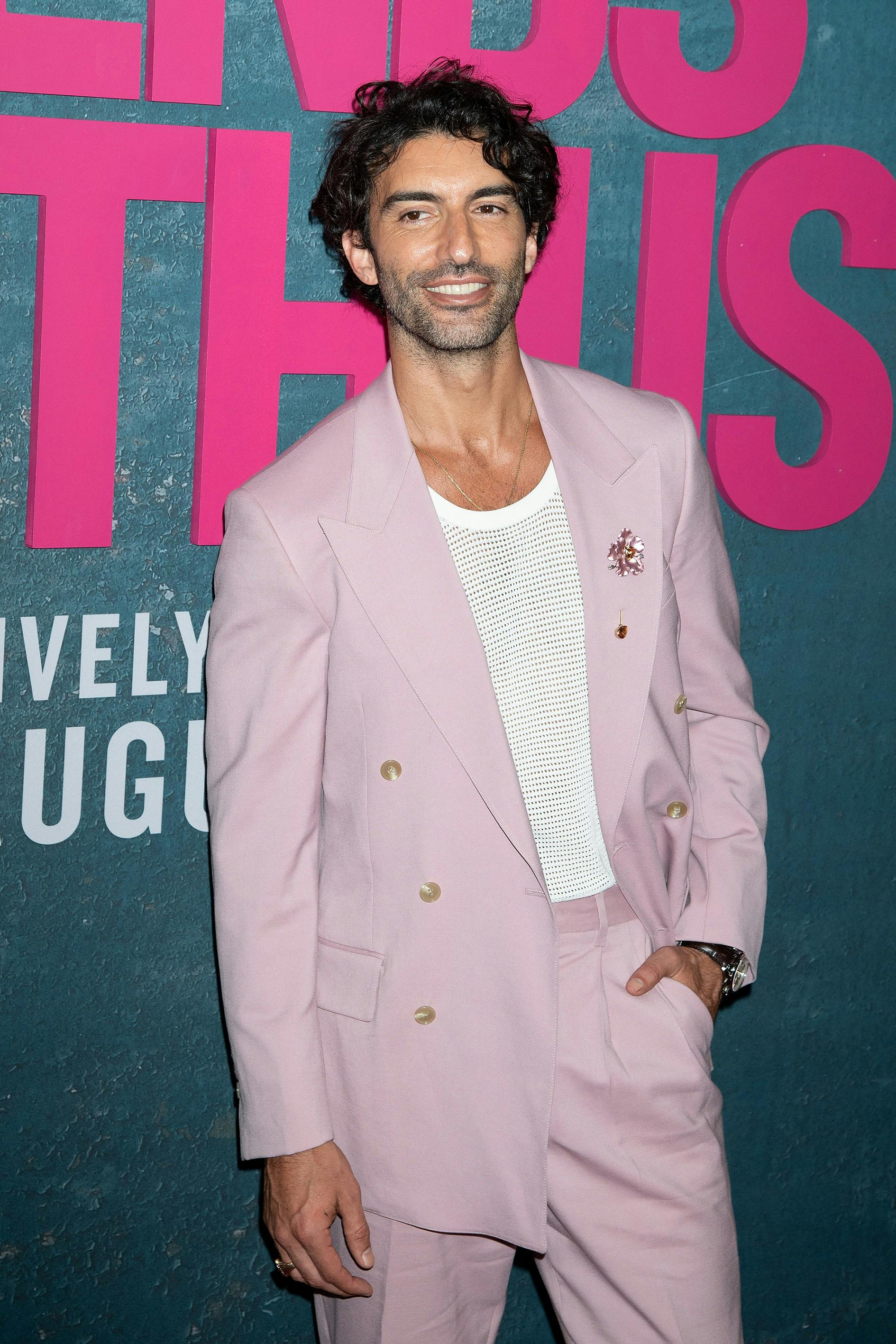 Rumors of Trouble Between Justin Baldoni and Blake Lively Swirl As He Does Not Pose with Blake at "It Ends With Us Premeire", Blake posed with other guests and castmates and Justin posed with his family and one fan in a wheelchair. The carpet also flooded due to torrential rain storms and the foliage on the backdrop had to be adjusted by Blake. 06 Aug 2024 Pictured: Justin Baldoni. Photo credit: RCF / MEGA TheMegaAgency.com +1 888 505 6342 (Mega Agency TagID: MEGA1183527_016.jpg) [Photo via Mega Agency]