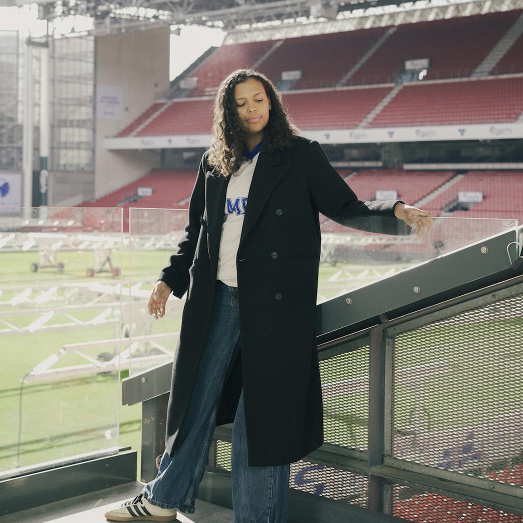 Maria 'Rolle' Jensen Guy, forperson for Kvinder i Fodbold, i Parken