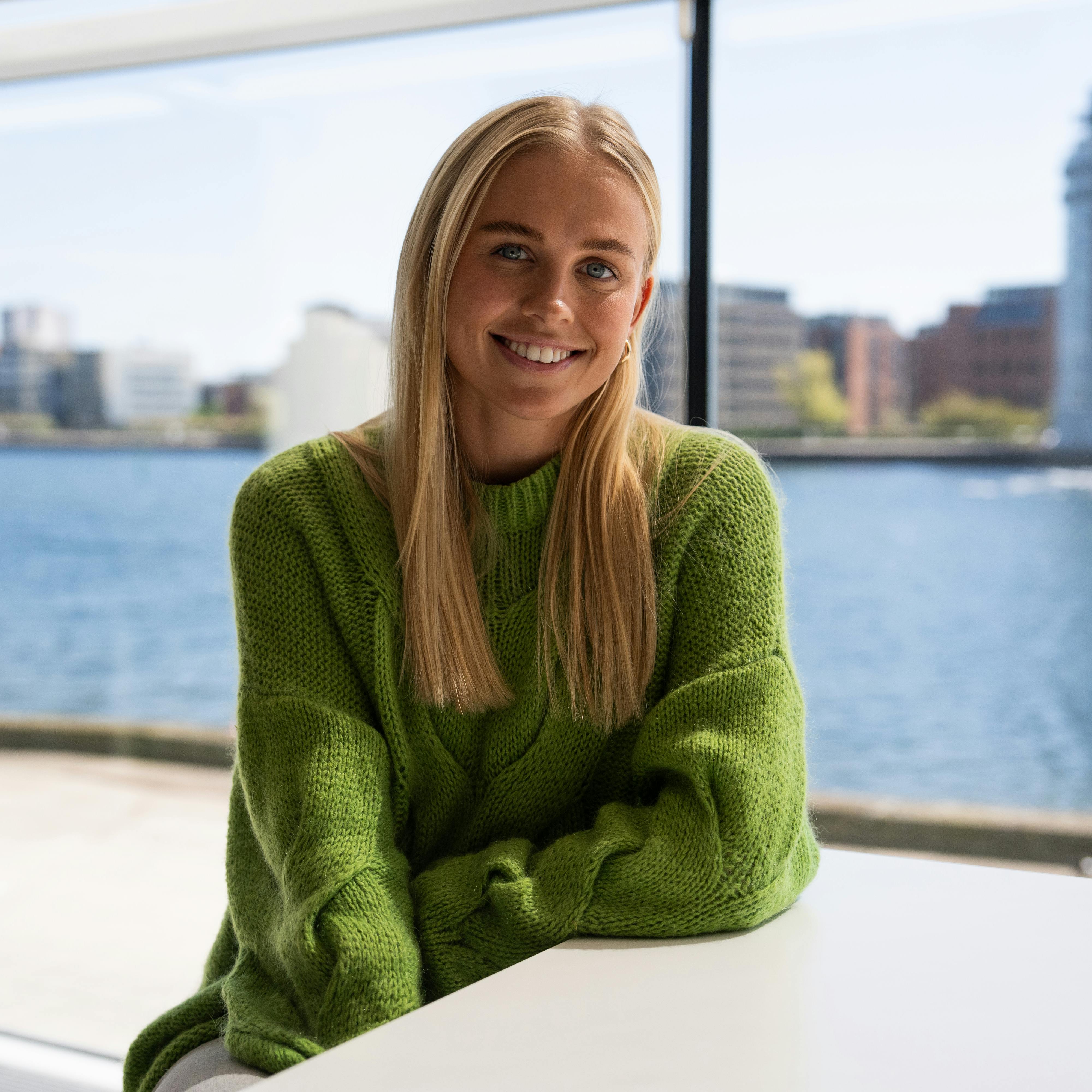 Sofie Martinusen i Sladderministeriet, ifb. med hendes deltagelse i Bachelorette 2024.