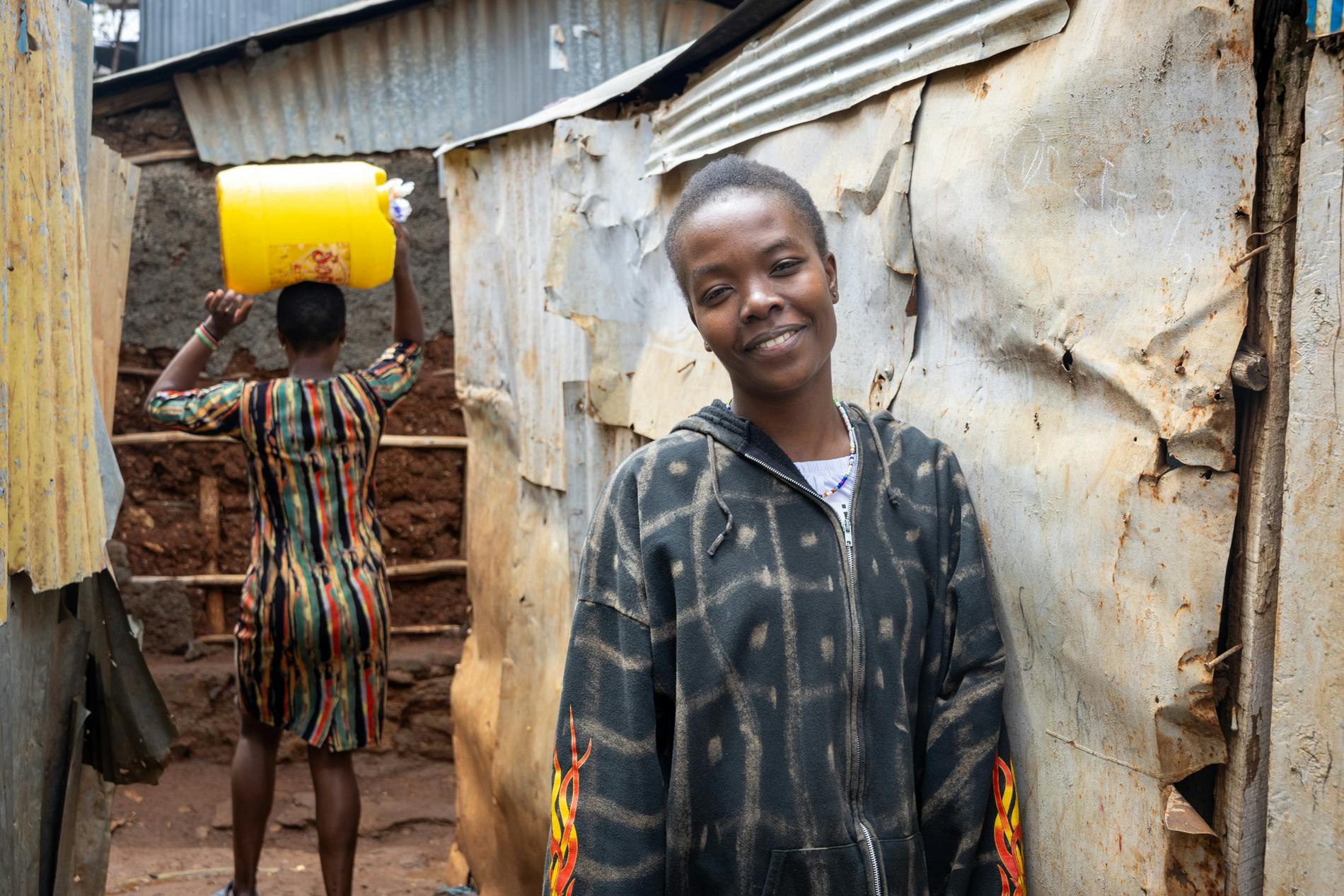 Eunice i slummen Kibera