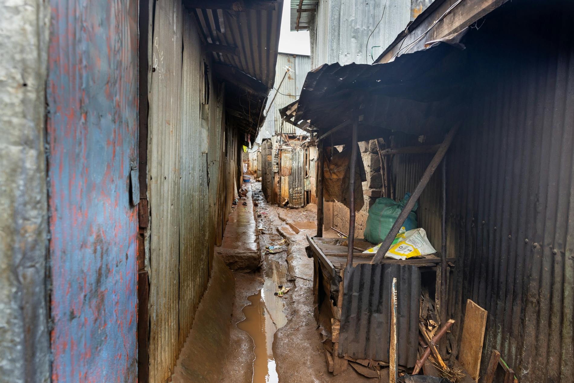 Det var en lignende grøntsagsbod Eunice sov under, da hun var hjemløs.