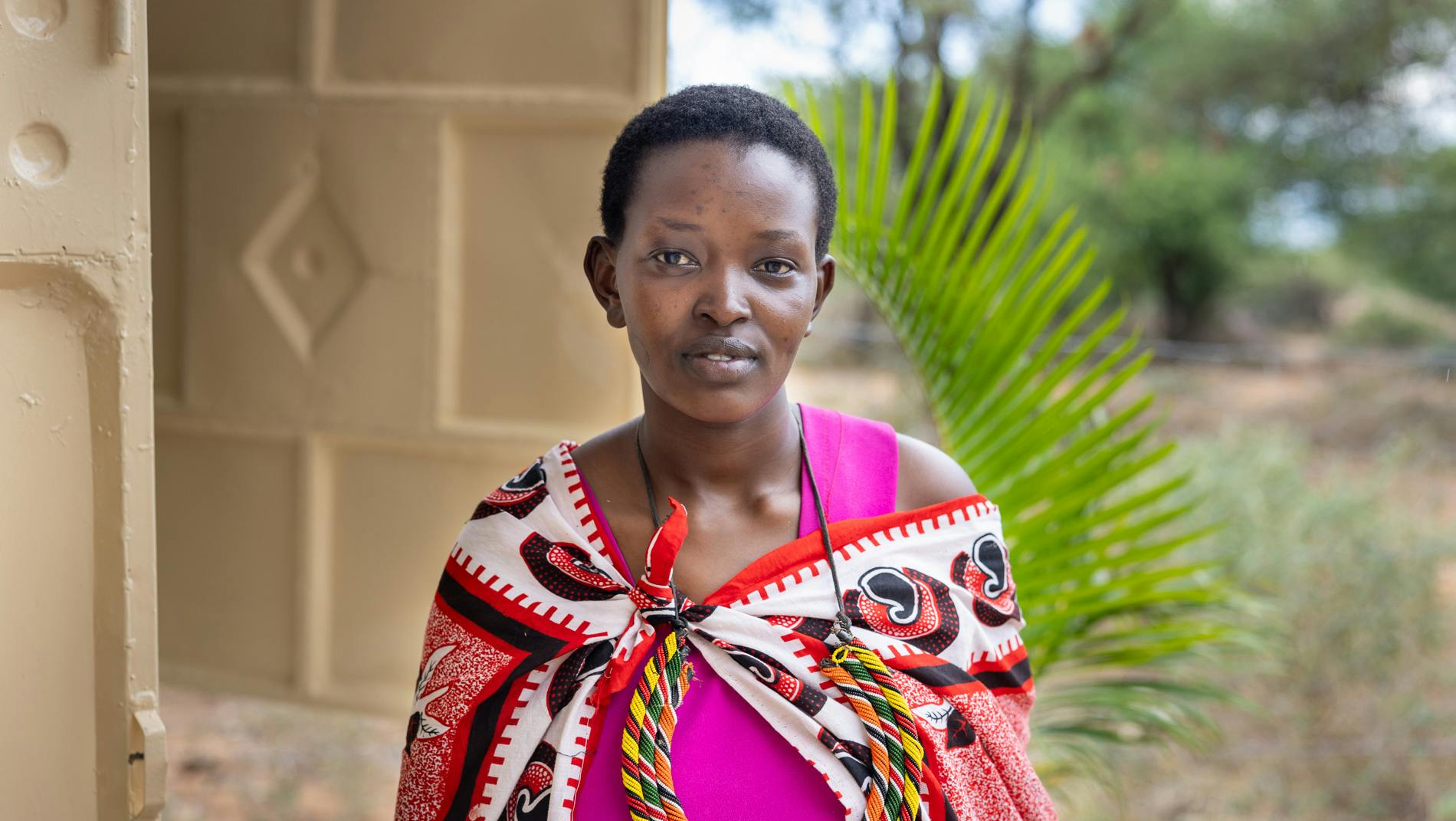Josephine i Masai-landsbyen Torosei i Kenya.