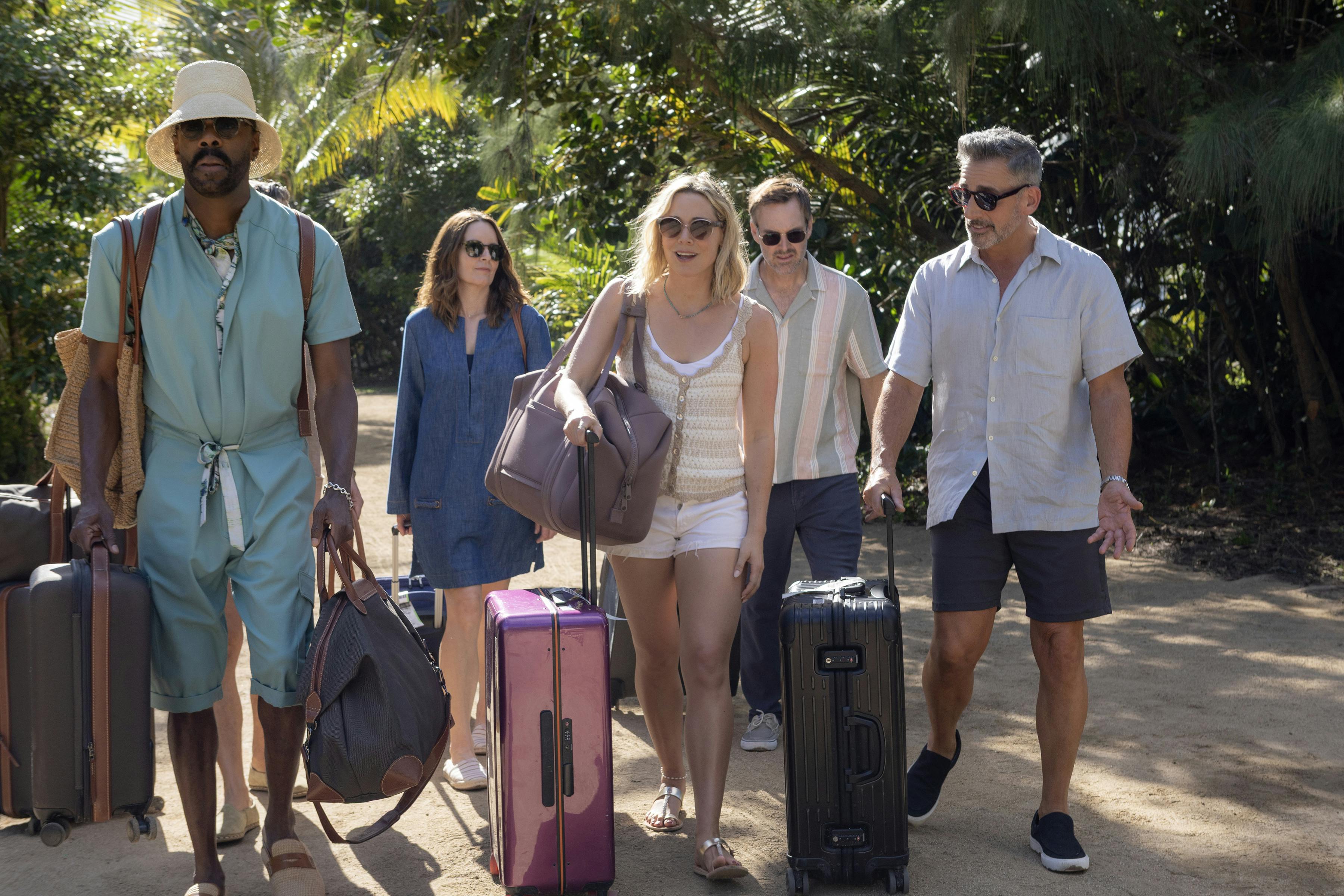 Colman Domingo, Tina Fey, Erika Henningsen, Will Forte og Steve Carell i 'The Four Seasons'