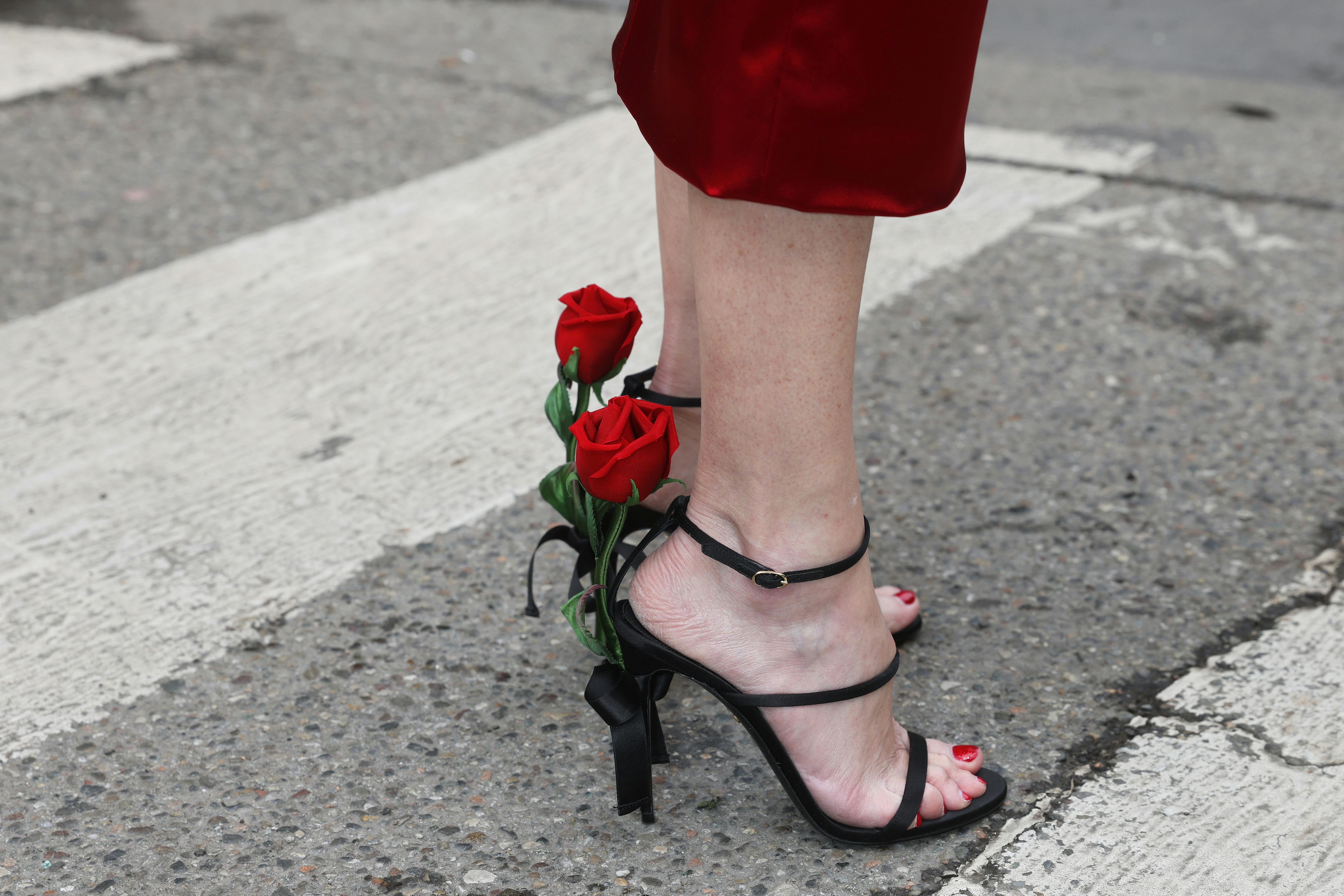 Fashion enthusiasts and celebrities showcased striking street style looks as they arrived at the Dolce & Gabbana Fall/Winter 2025-2026 show during Milan Fashion Week, making a bold statement in the heart of Italian fashion. Pictured: guest Ref: BLU_S8196050 010325 NON-EXCLUSIVE Picture by: Marijo Cobretti / SplashNews.com Splash News and Pictures USA: 310-525-5808 UK: 020 8126 1009 eamteam@shutterstock.com World Rights
