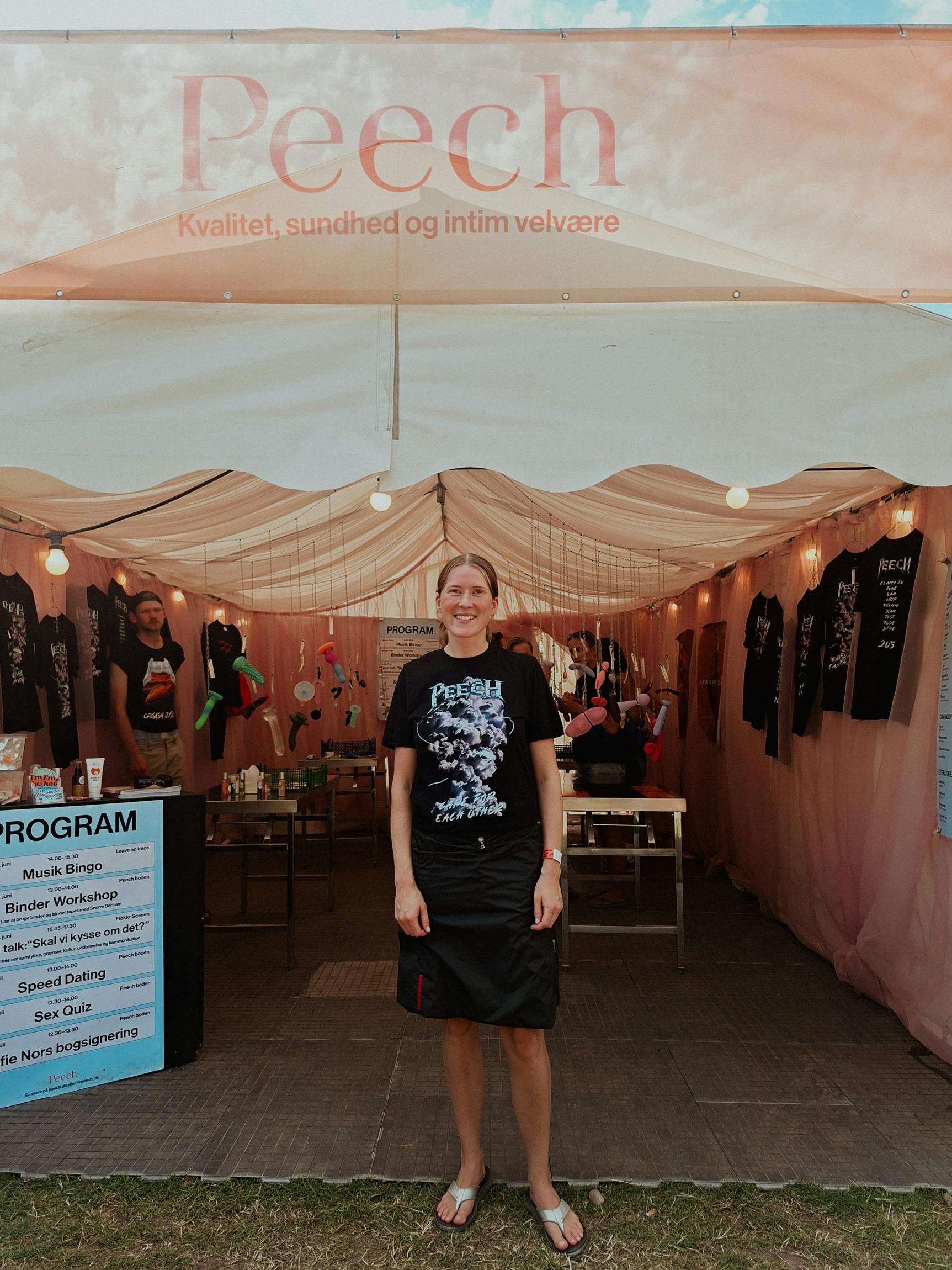 Clara Filippa Andersen, direktør og medstifter af Peech, på Roskilde Festival 2025