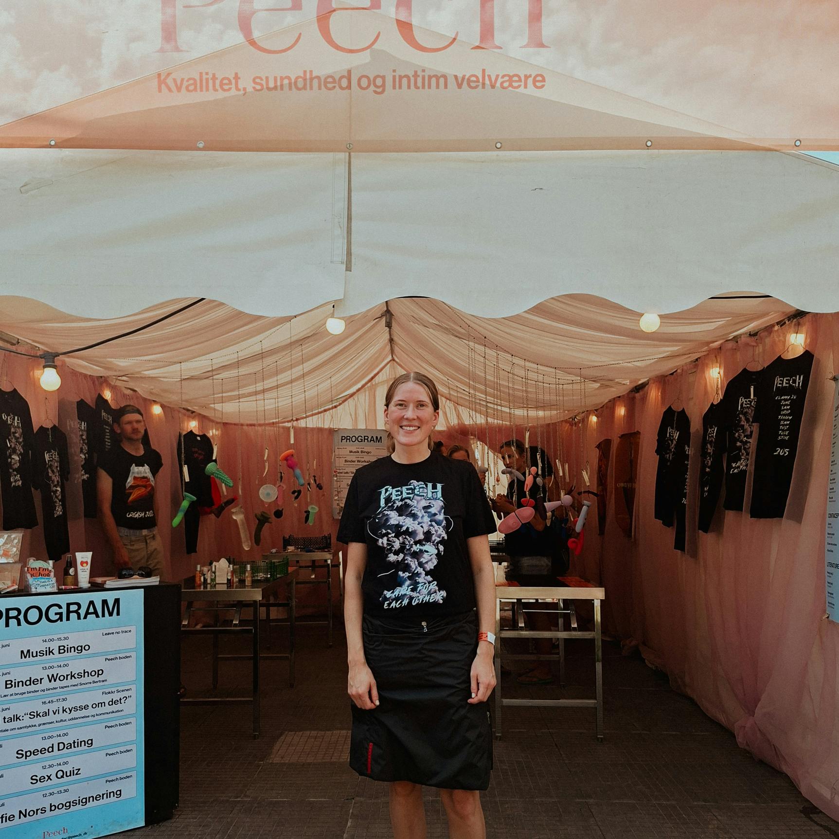 Clara Filippa Andersen, direktør og medstifter af Peech, på Roskilde Festival 2025