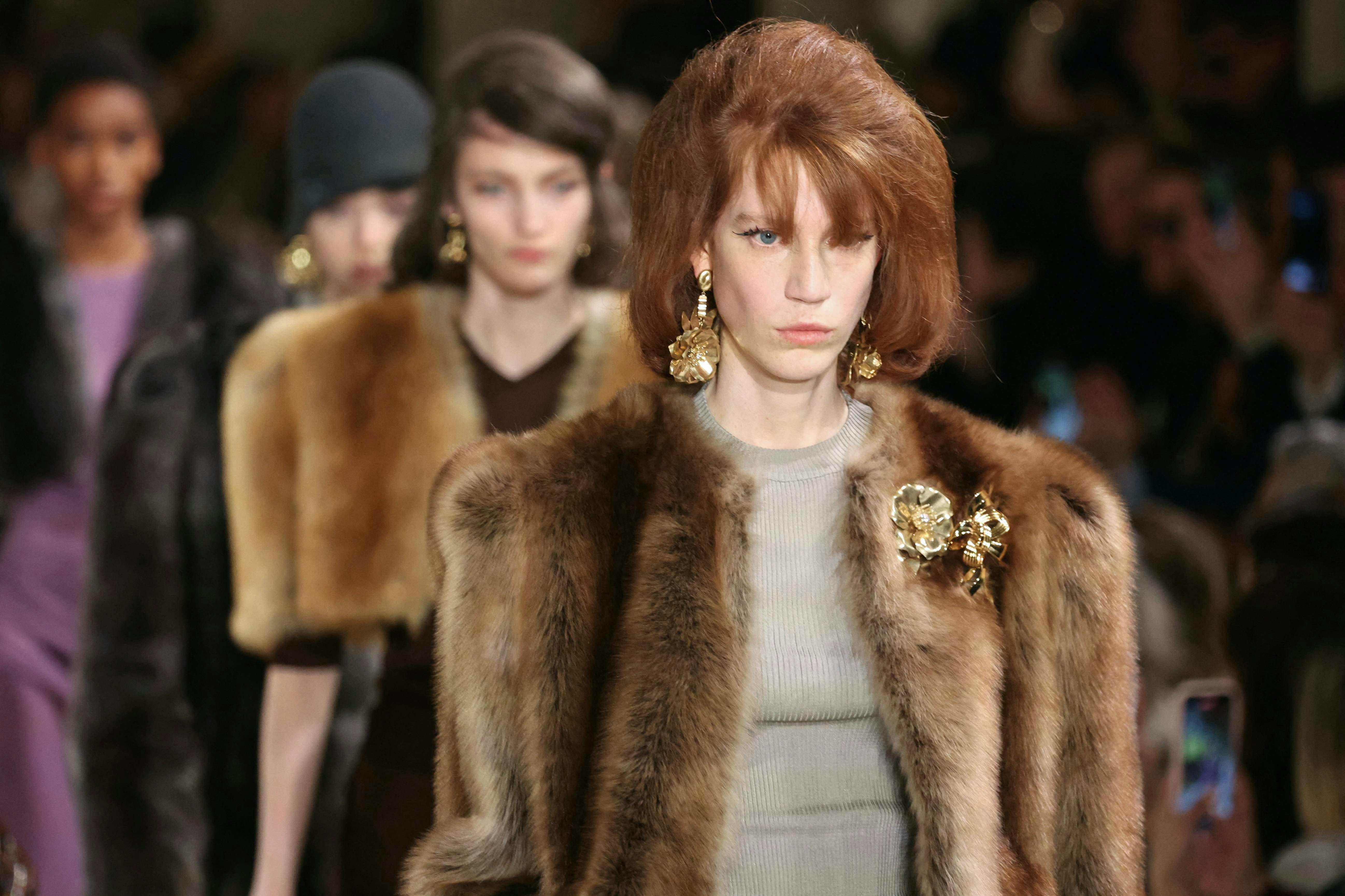 Miu Miu for the Womenswear Ready-to-wear Fall-Winter 2025/2026 collection as part of the Paris Fashion Week.