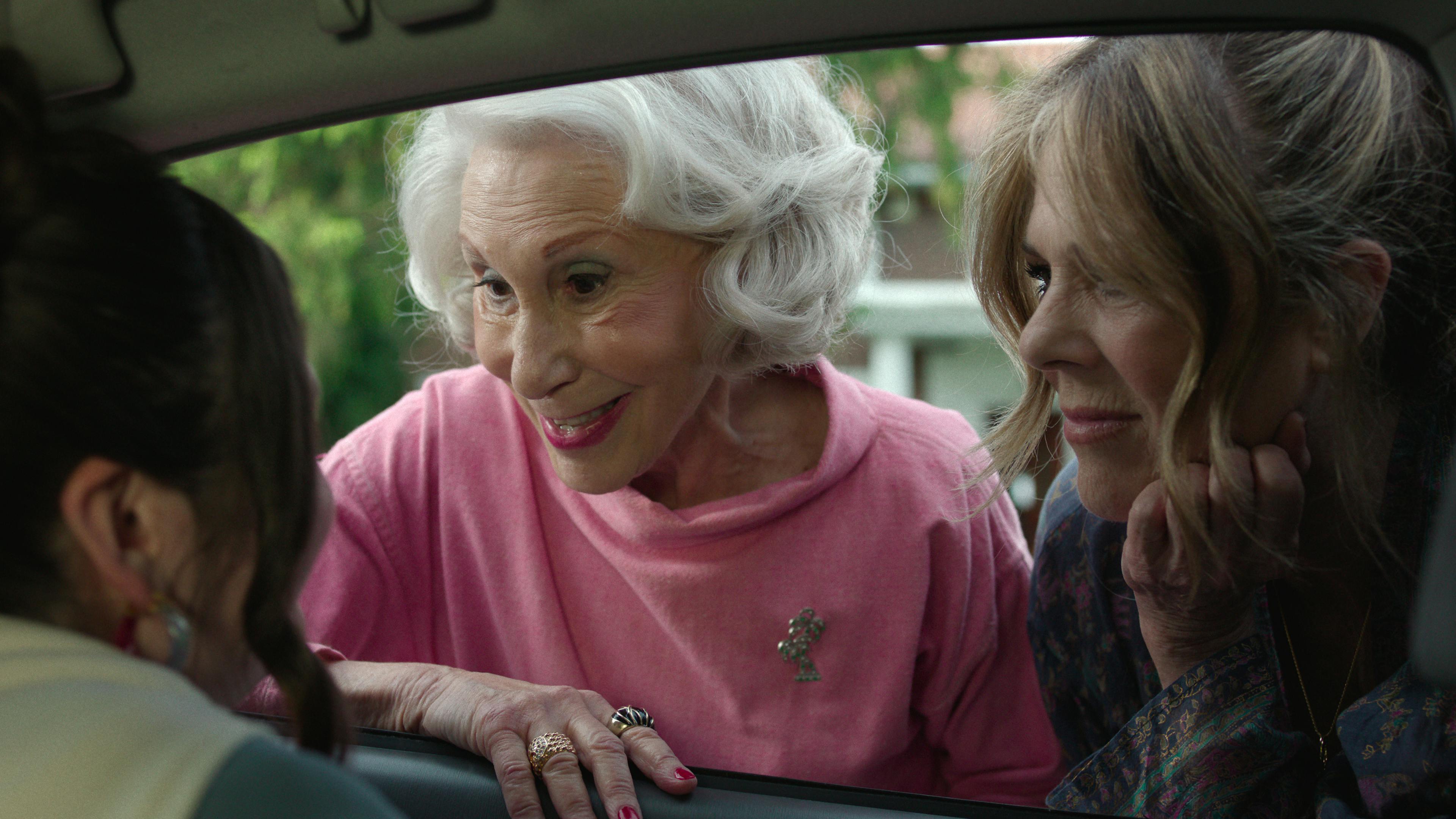 Megan Statler, Rhea Pearlman og Rita Wilson i 'Too Much'.