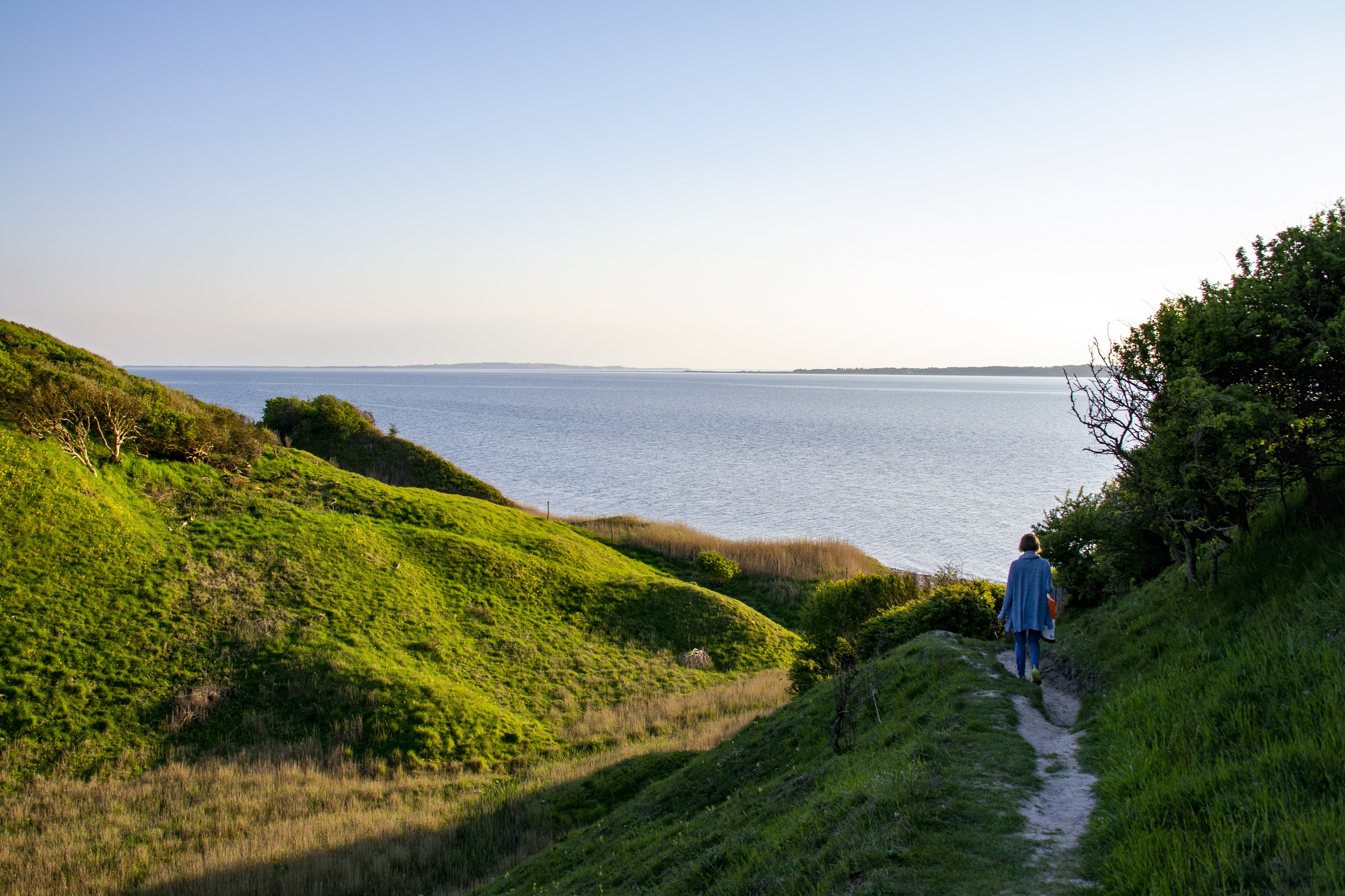 Et pragtfuldt panoramakig over limfjordslandskabet.