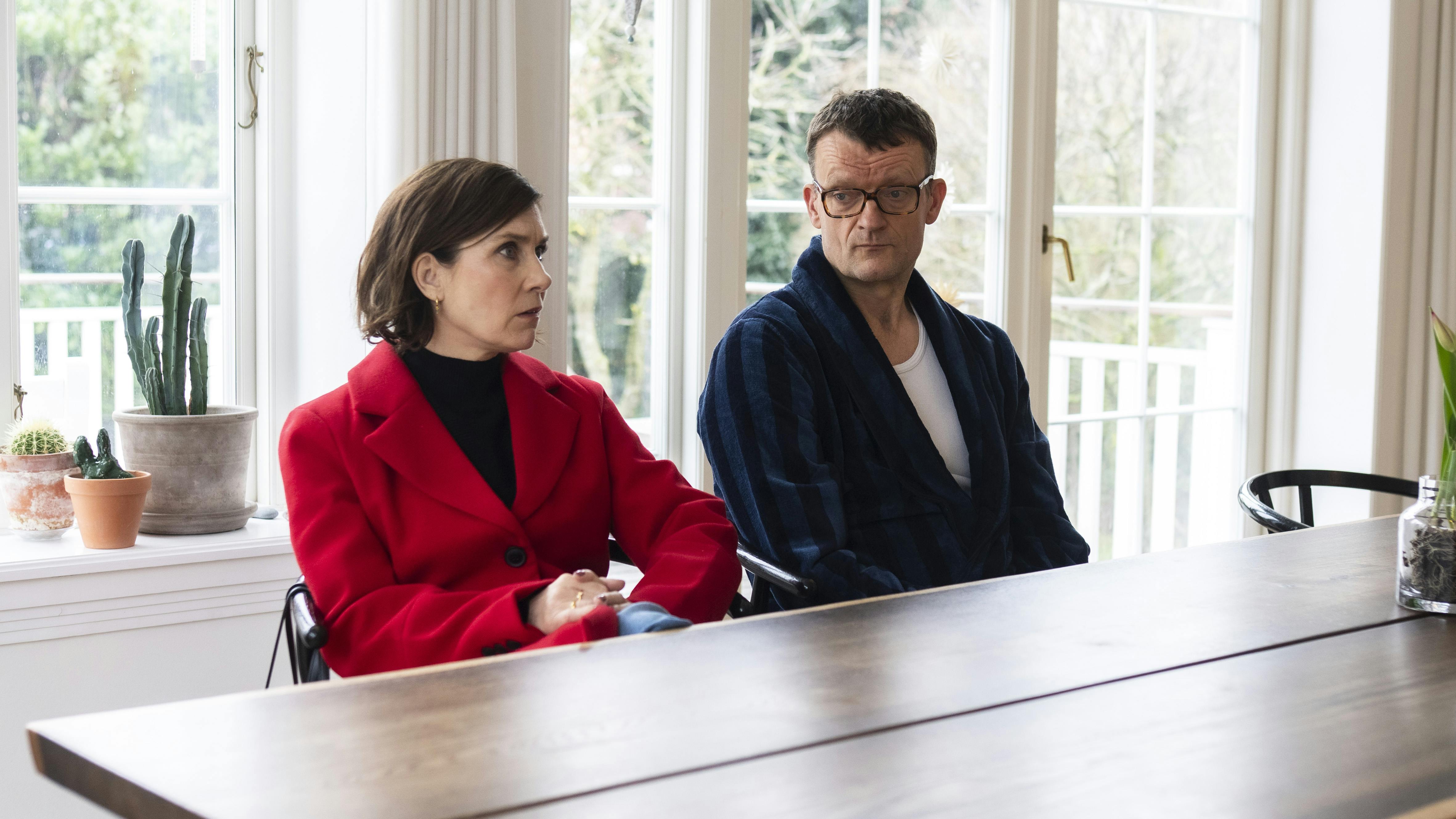 Mia Lyhne og Frank Hvam i 'Klovn' sæson 10