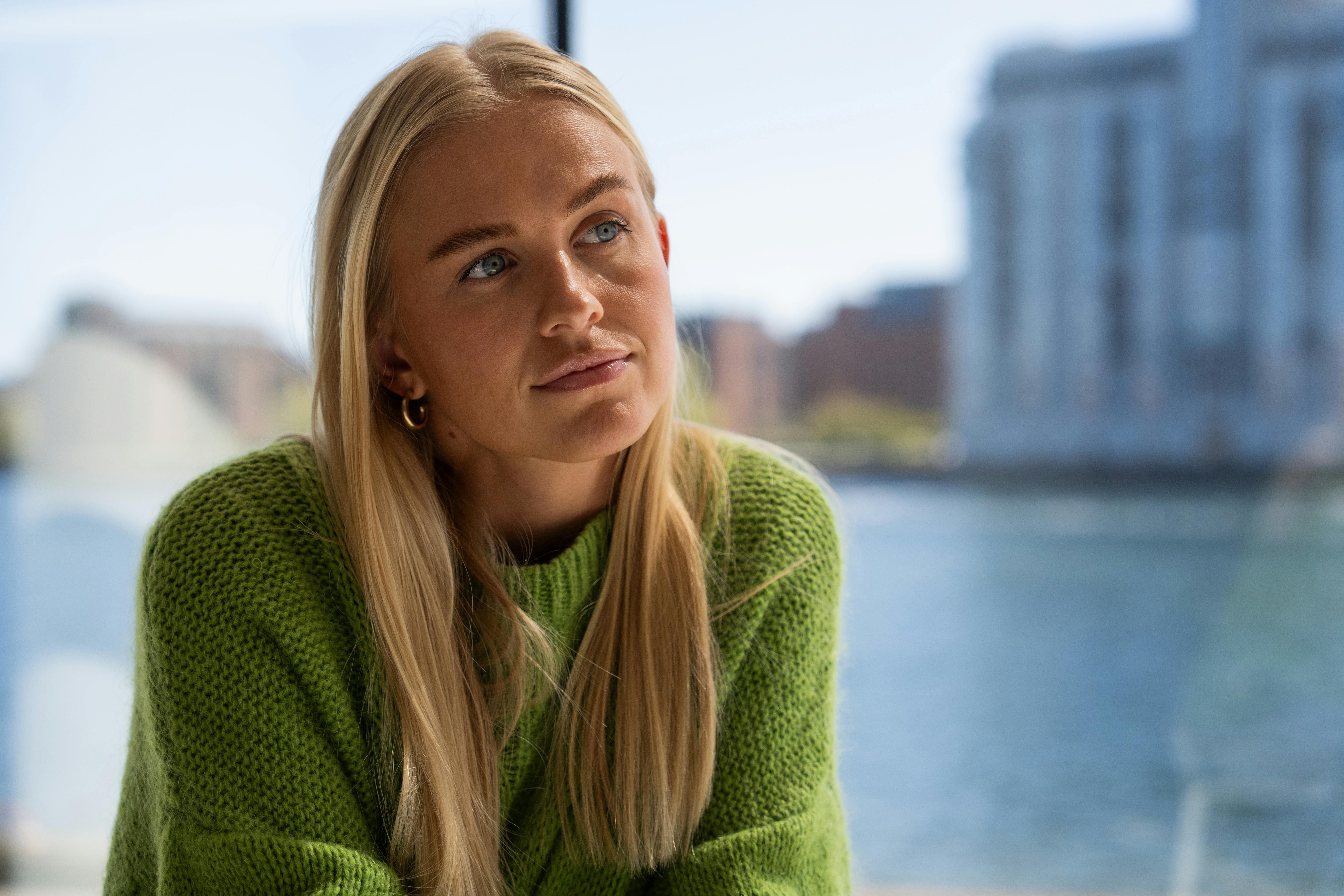 Sofie Martinusen i Sladderministeriet, ifb. med hendes deltagelse i Bachelorette 2024.