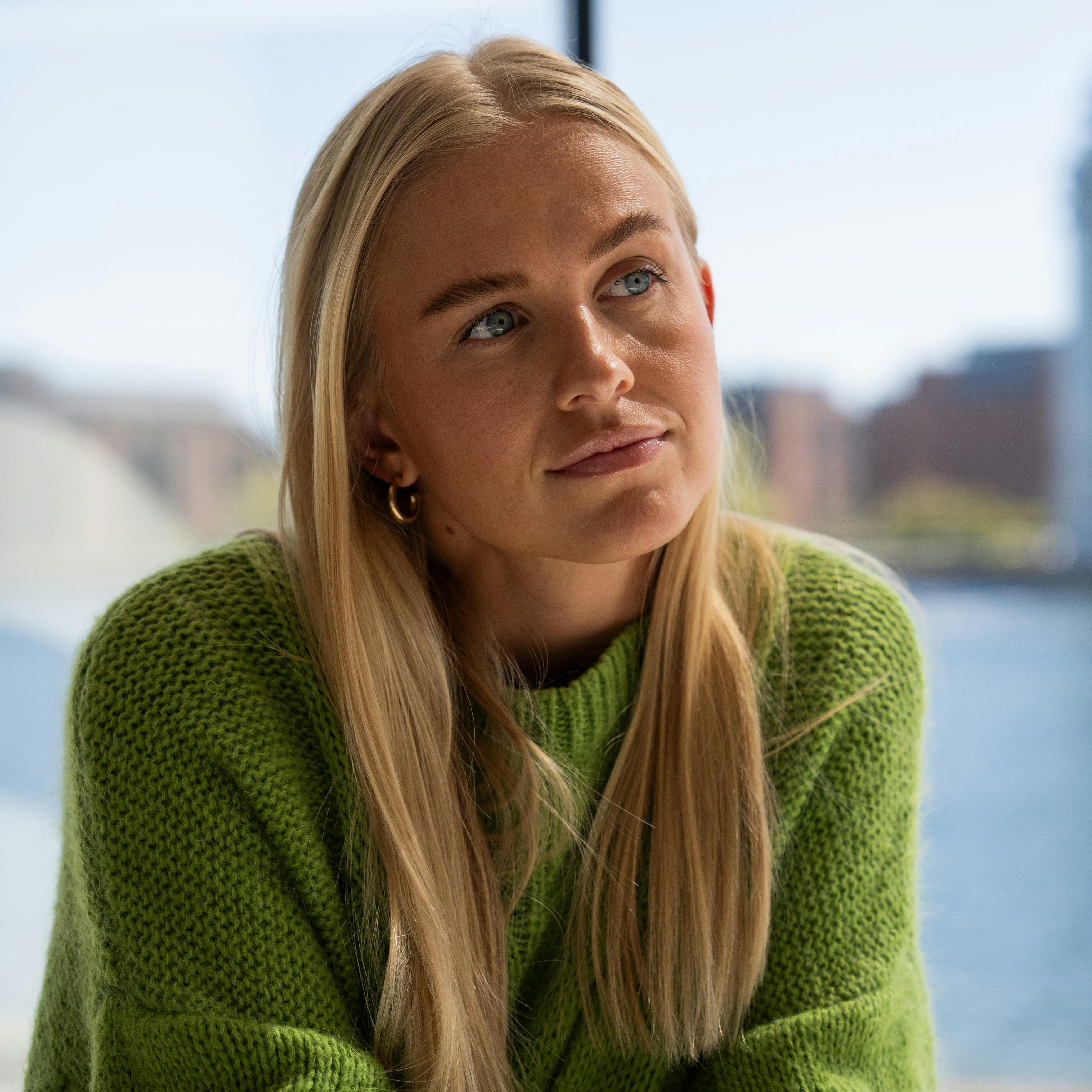 Sofie Martinusen i Sladderministeriet, ifb. med hendes deltagelse i Bachelorette 2024.