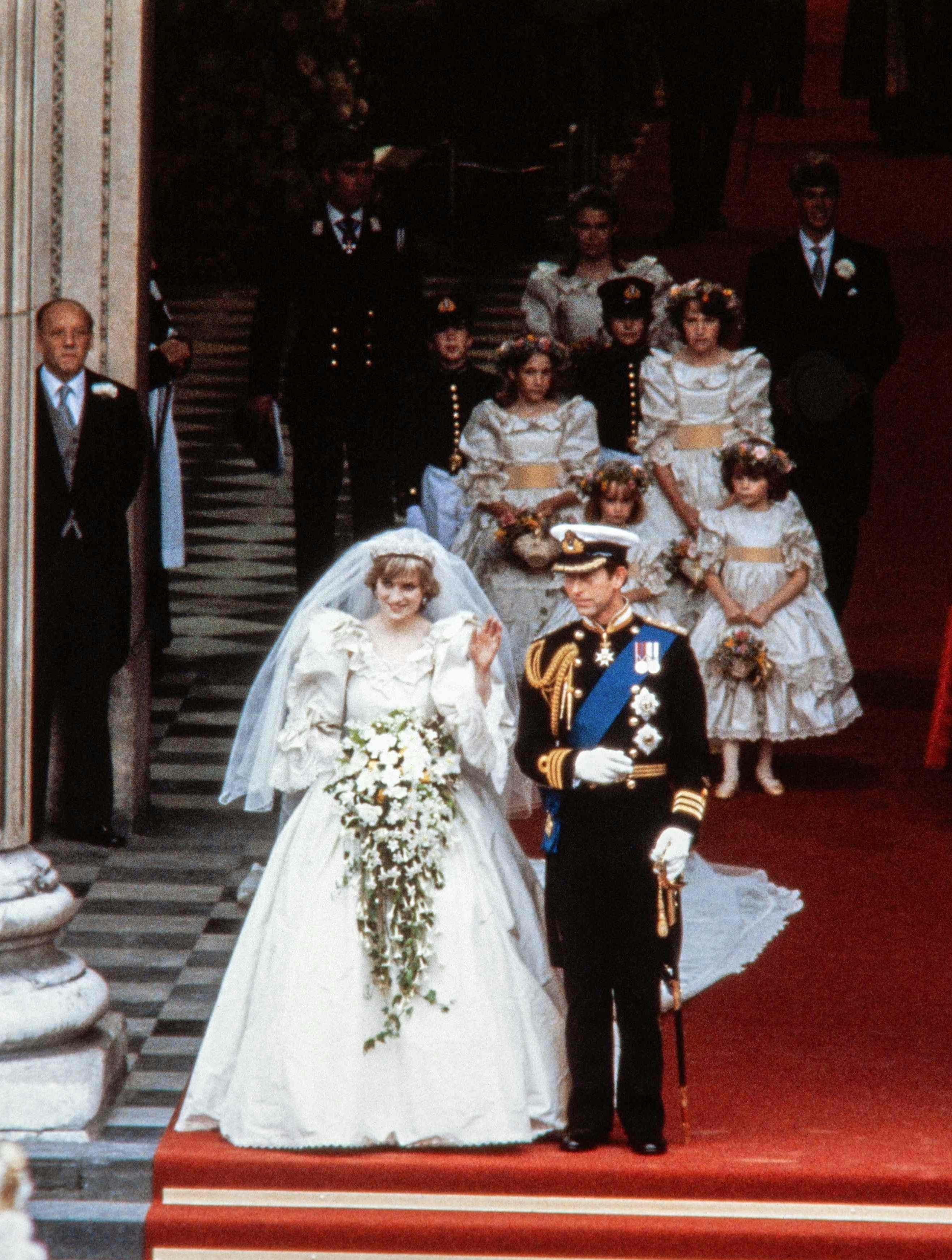 Prinsesse Diana og kong Charles.