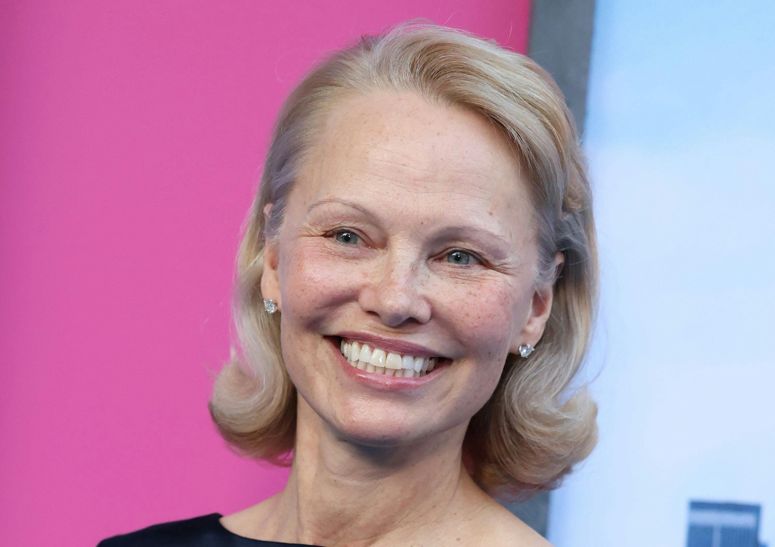 Canadian-US actress Pamela Anderson attends the US premiere of Paramount Pictures's "The Naked Gun" in New York City on July 28, 2025. (Photo by CHARLY TRIBALLEAU / AFP)