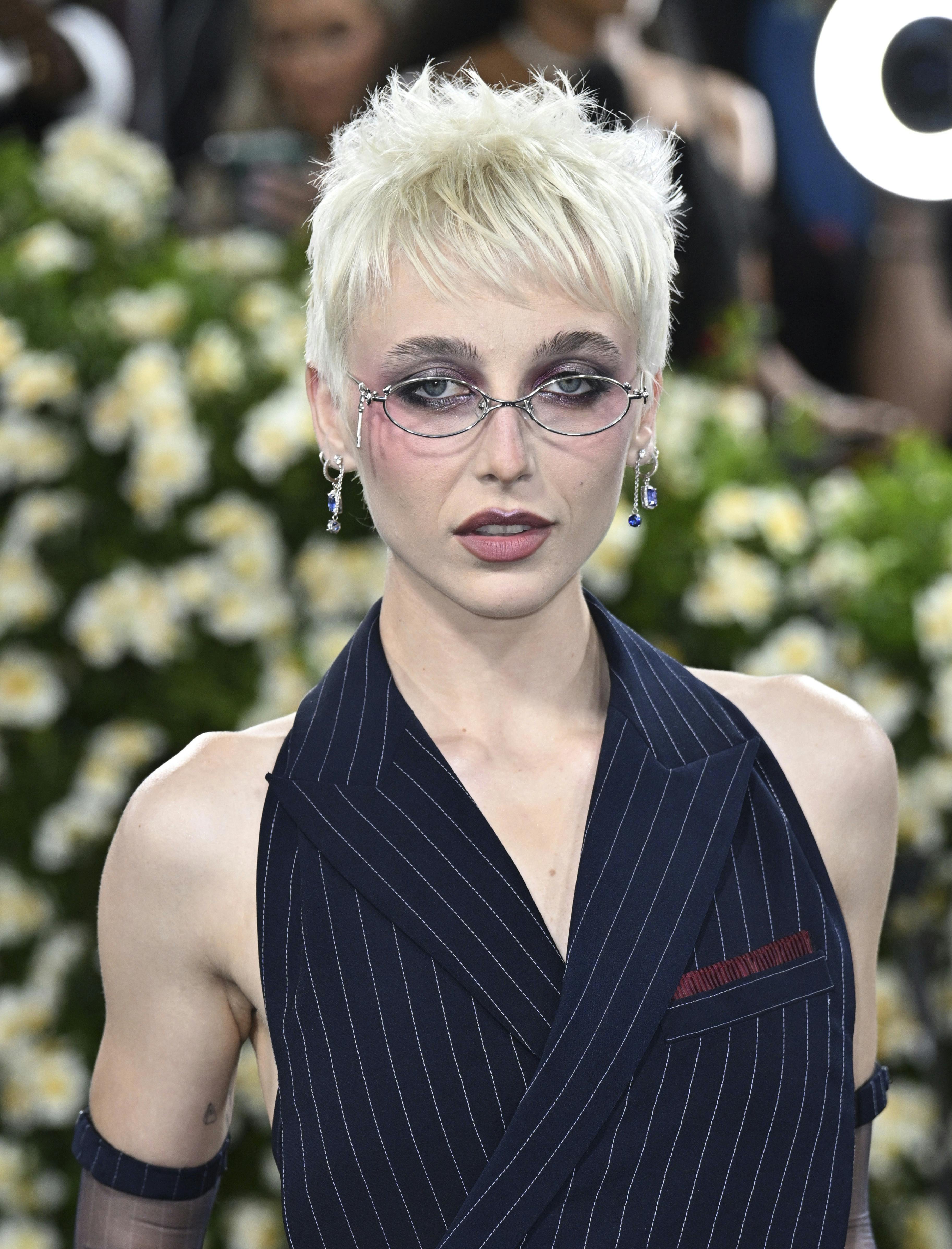 Photo by: DPRF/STAR MAX/IPx 2025 5/5/25 Emma Chamberlain at the 2025 Costume Institute Benefit Gala celebrating the opening of the Exhibition "Superfine: Tailoring Black Style" held on May 5, 2025 at The Metropolitan Museum of Art in New York City.