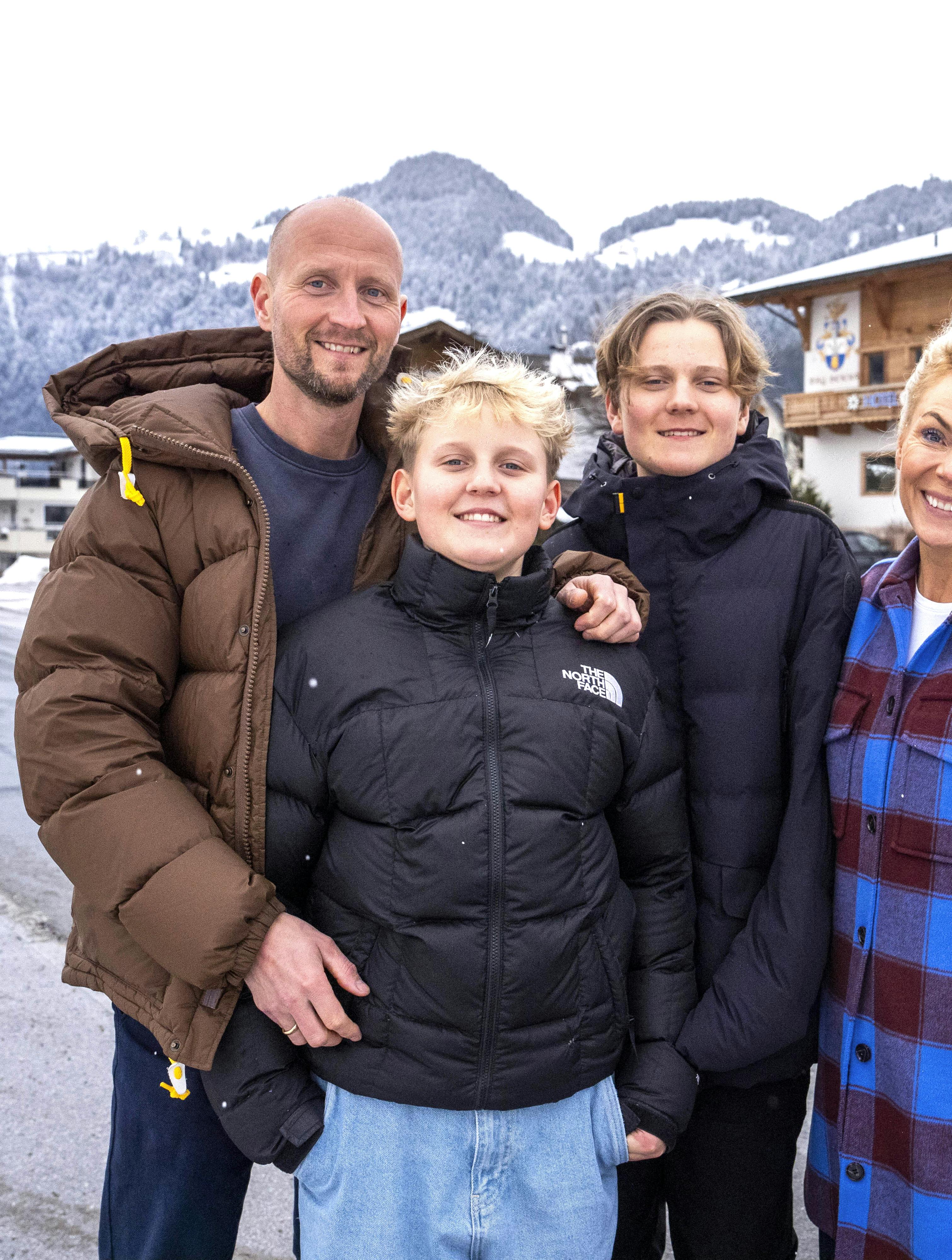 Hjemme hos familien Beier på Hotel Edelweis I Østrig.