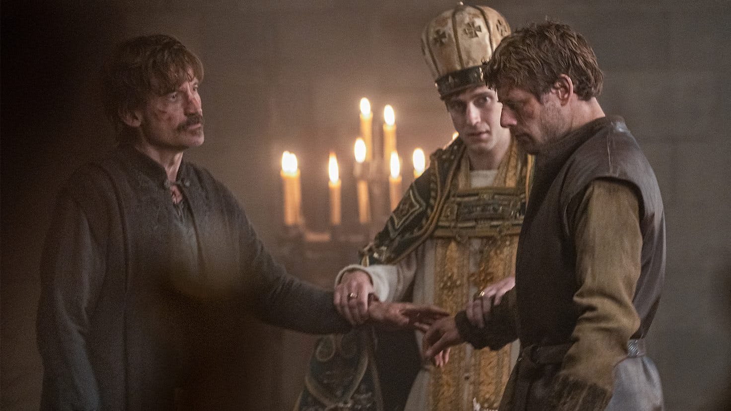 Nikolaj Coster-Waldau og James Norton i 'King & Conqueror'