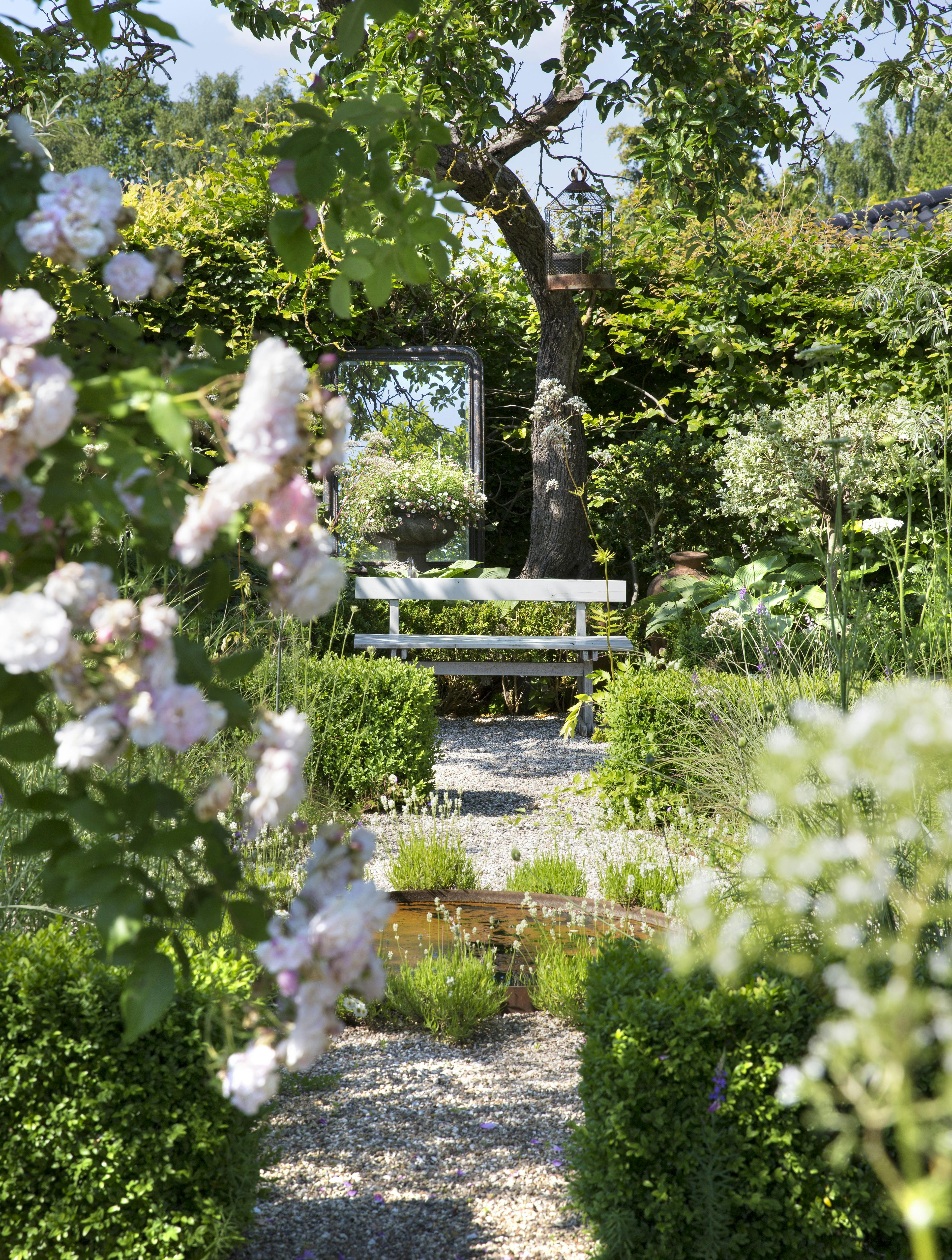 Ghita Krages have er i konstant udvikling, og hun optimere løbende de forskellig have rum.