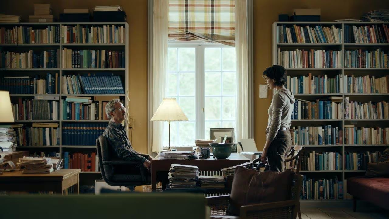 Katrine Greis-Rosenthal som Astrid og Lars Brygmann som Gorm i 'Høst'