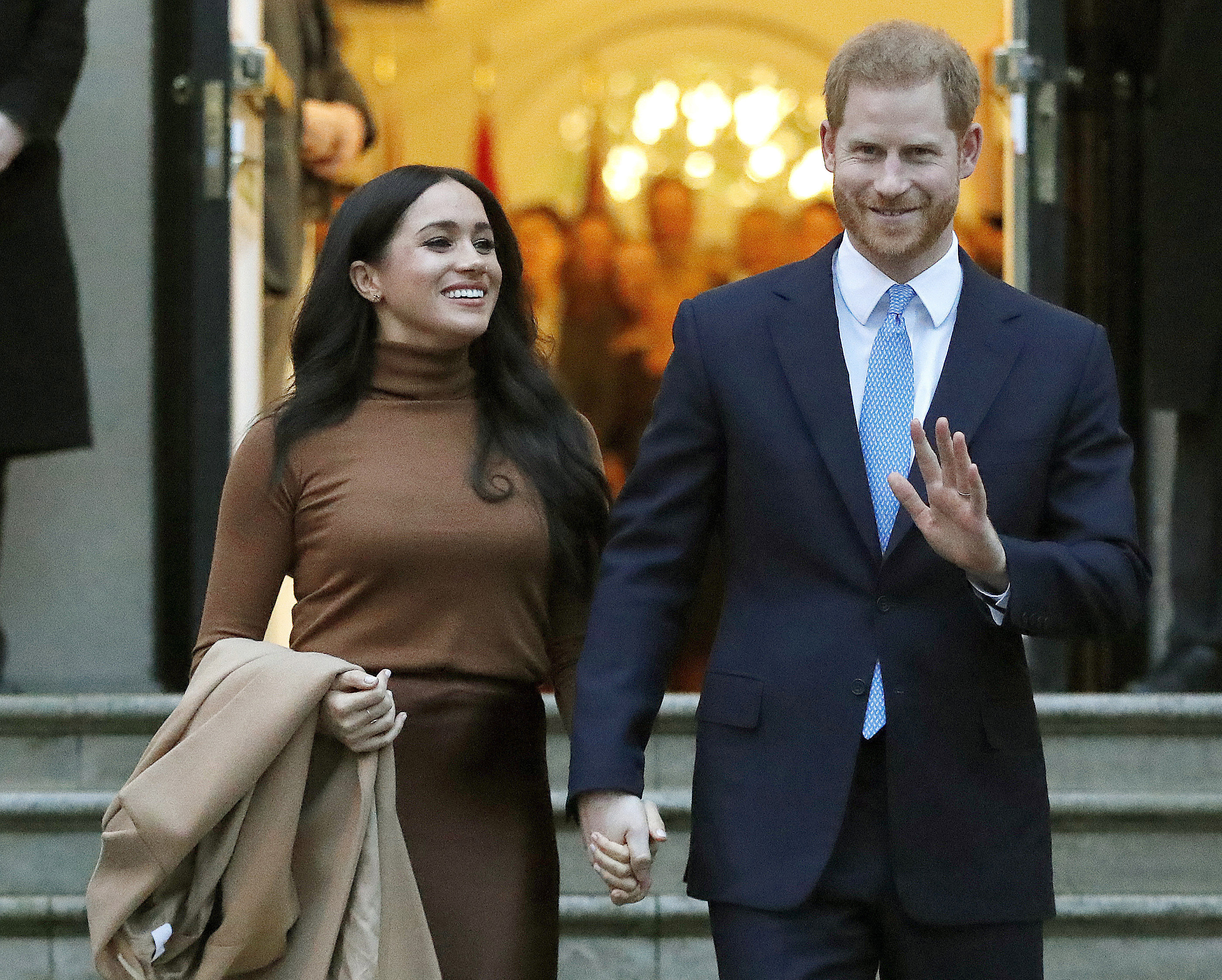 Hertuginde Meghan og prins Harry.