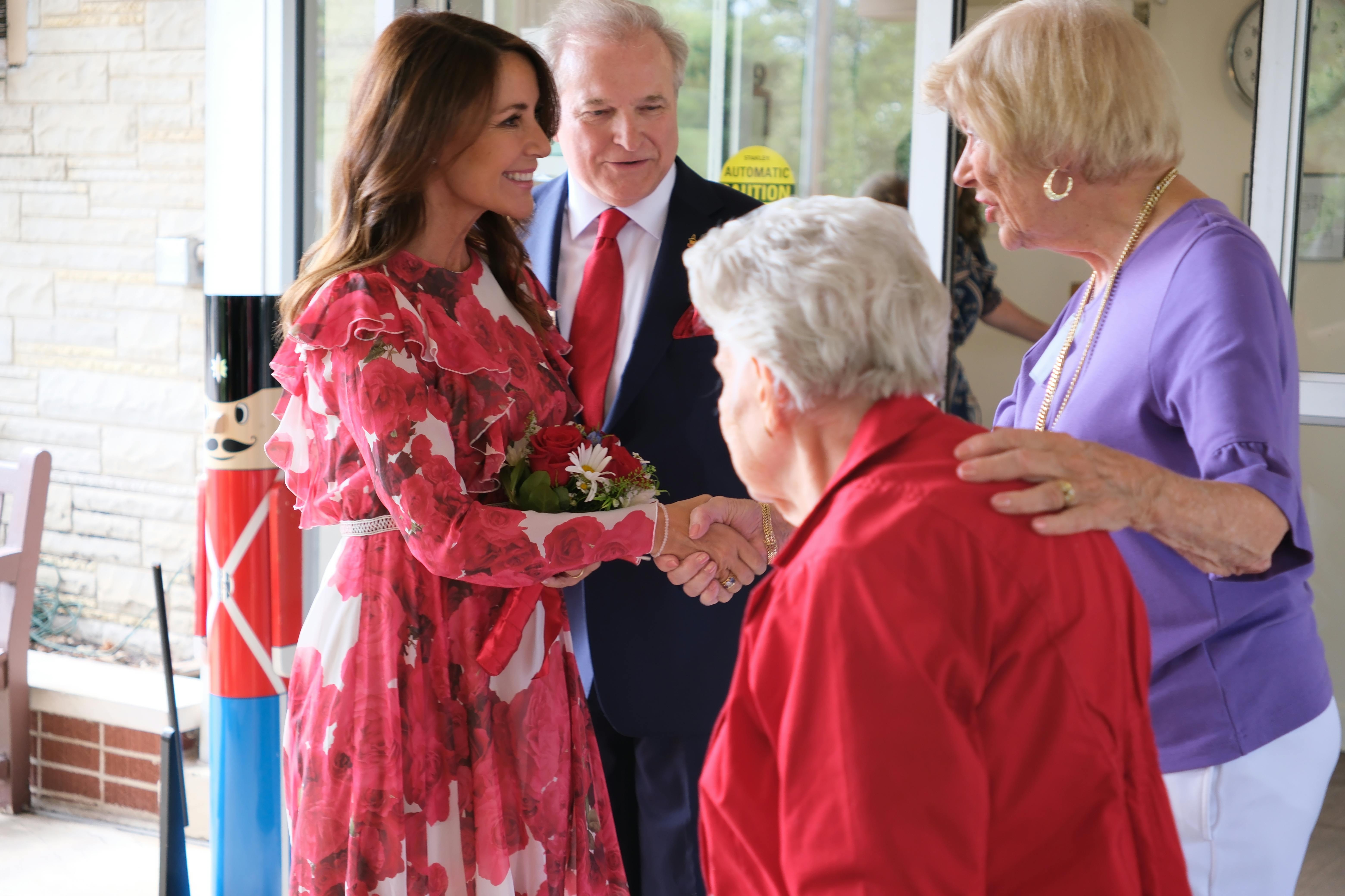 Prinsesse Marie ved indvielsen af den nye fløj på The Danish Home i Chicago.
