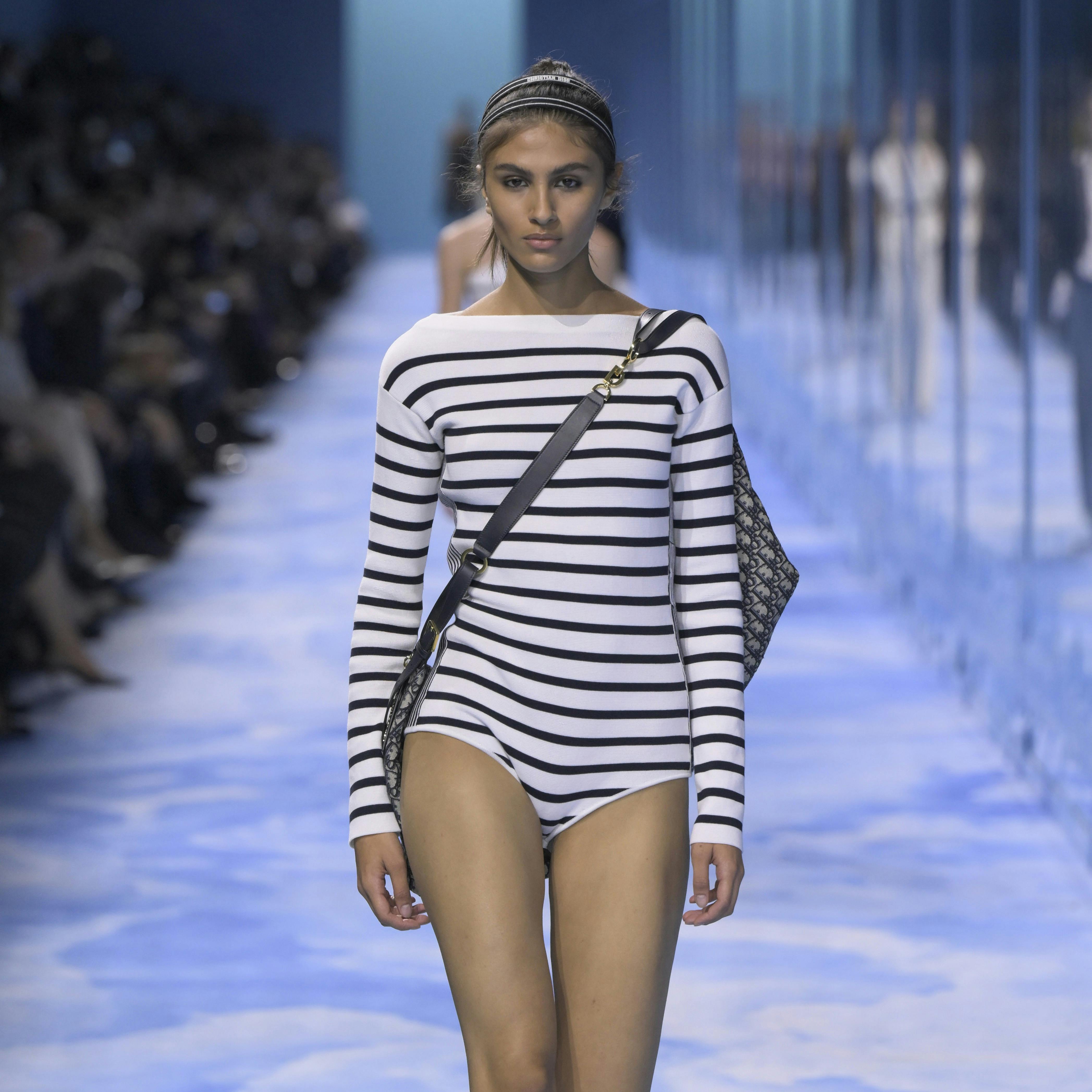 Model on the catwalk