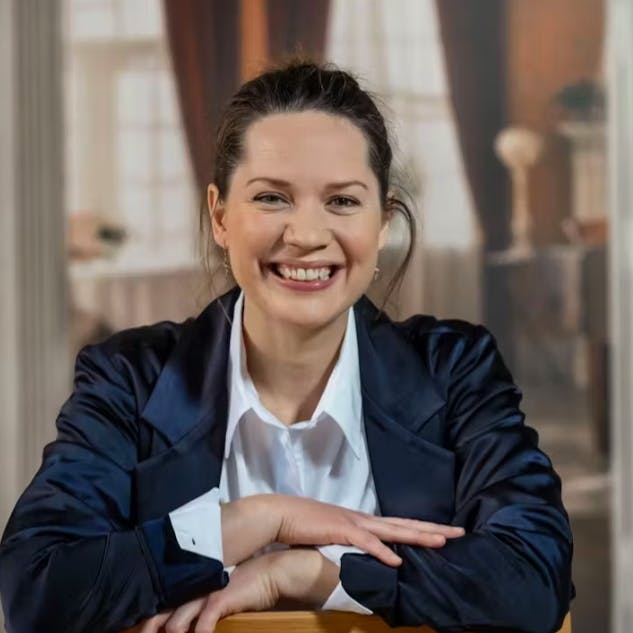 Amalie Dollerup har travlt.