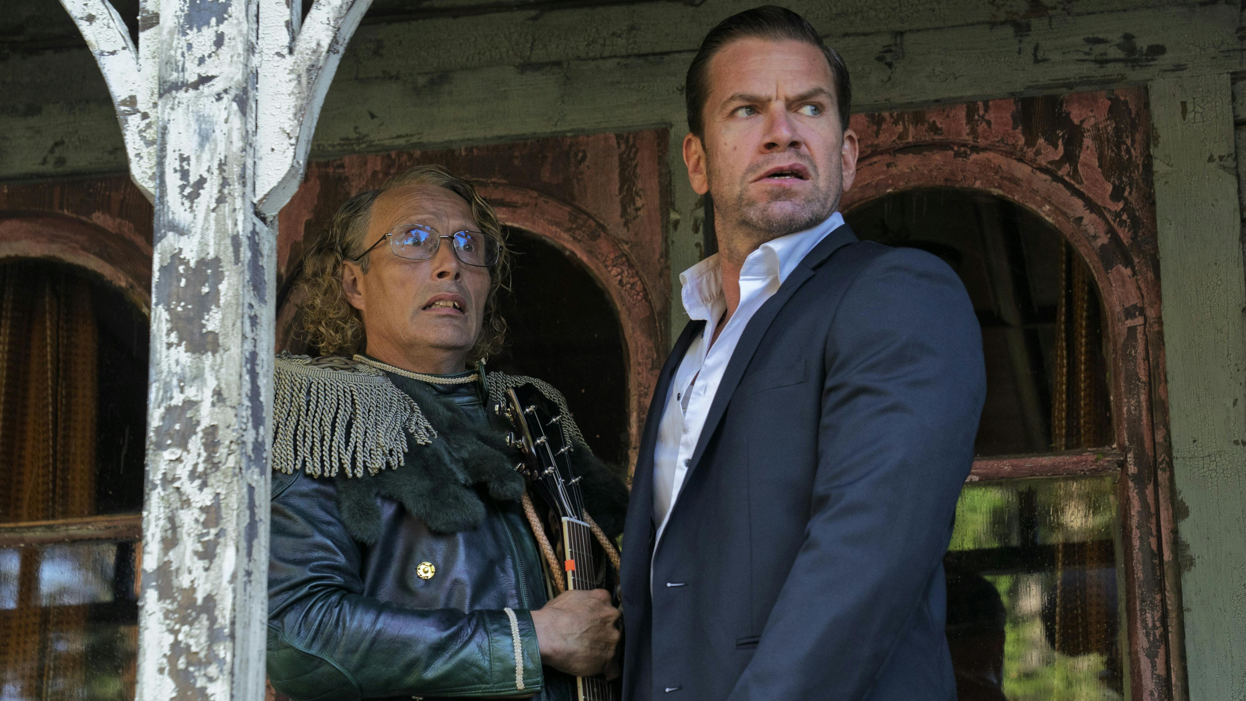 Mads Mikkelsen og Nikolaj Lie Kaas i 'Den sidste viking'