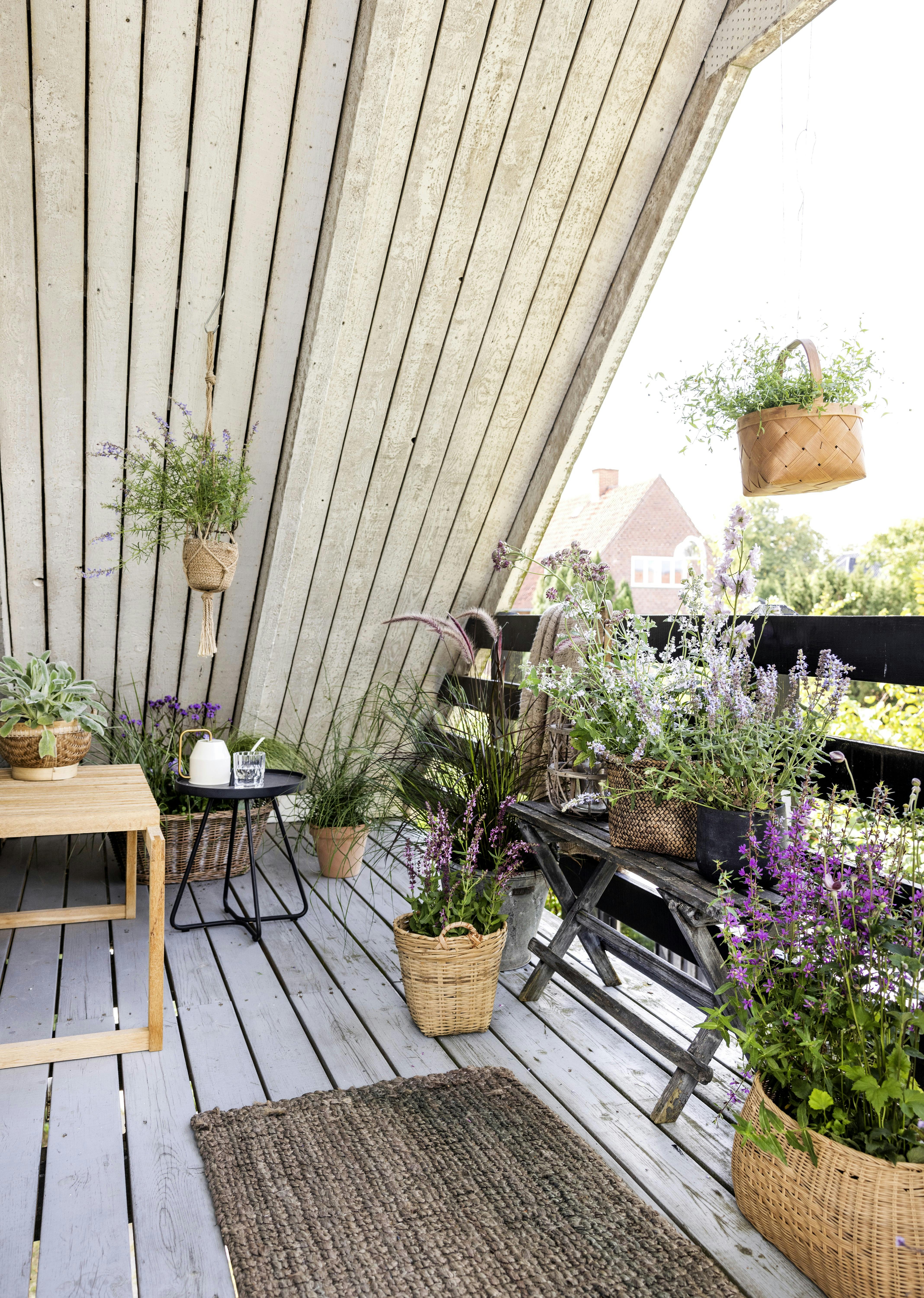 havereportage, efterår på altanen og terassen