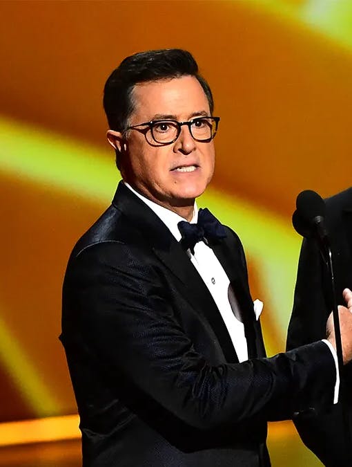 Stephen Colbert og Jimmy Kimmel.