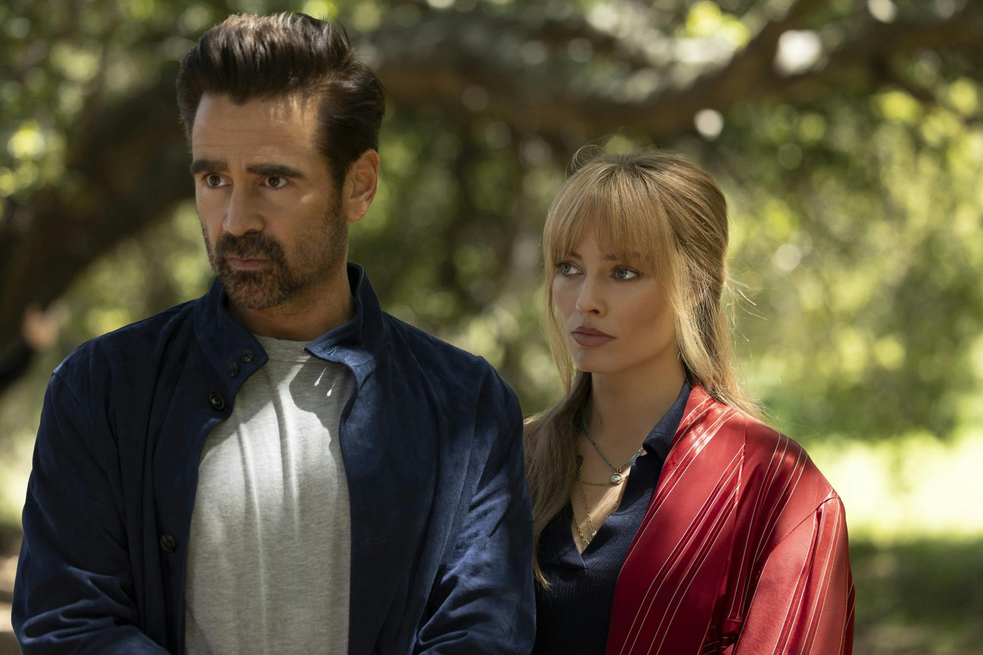 Margot Robbie og Colin Farrell i 'A Big Bold Beautiful Journey'