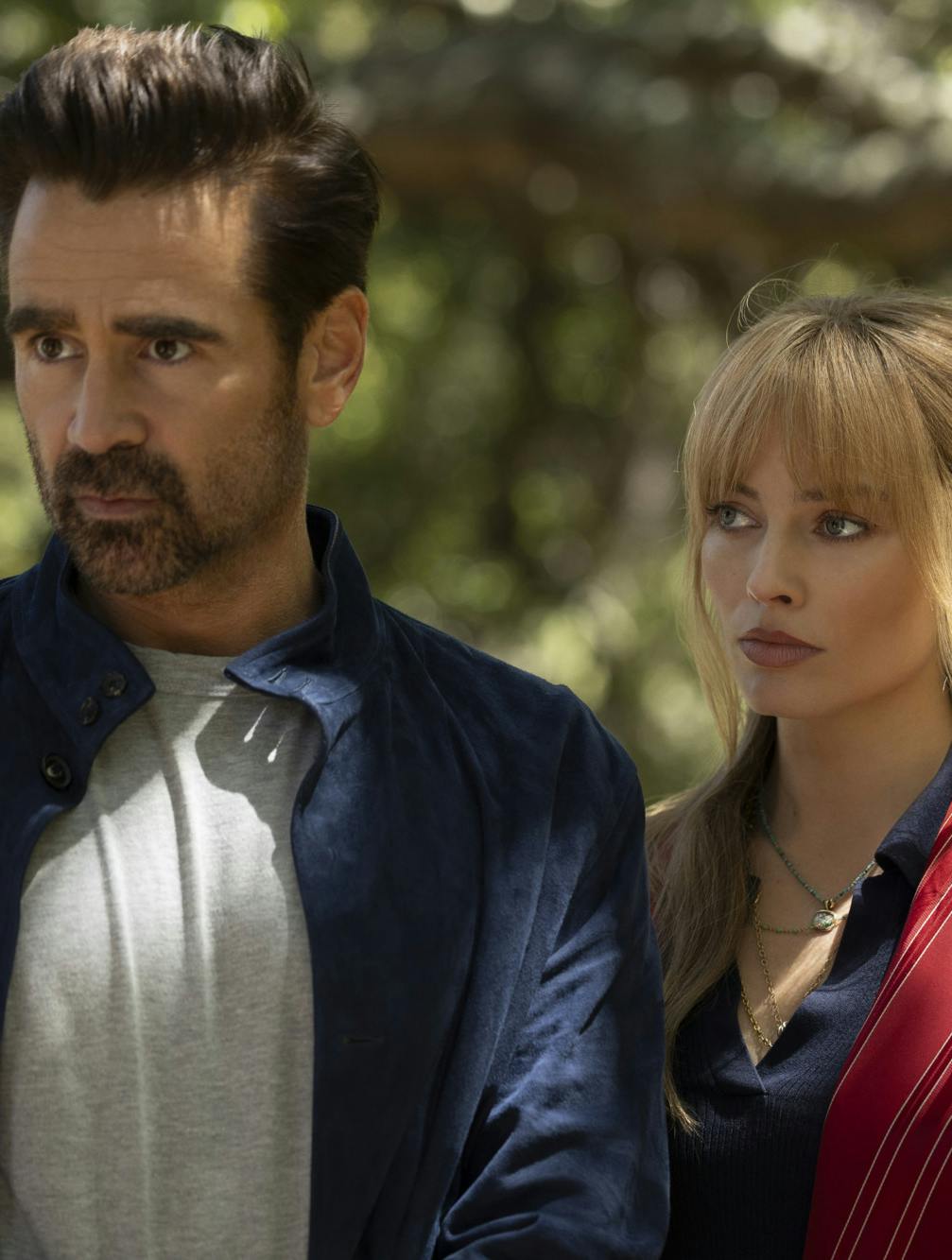 Margot Robbie og Colin Farrell i 'A Big Bold Beautiful Journey'