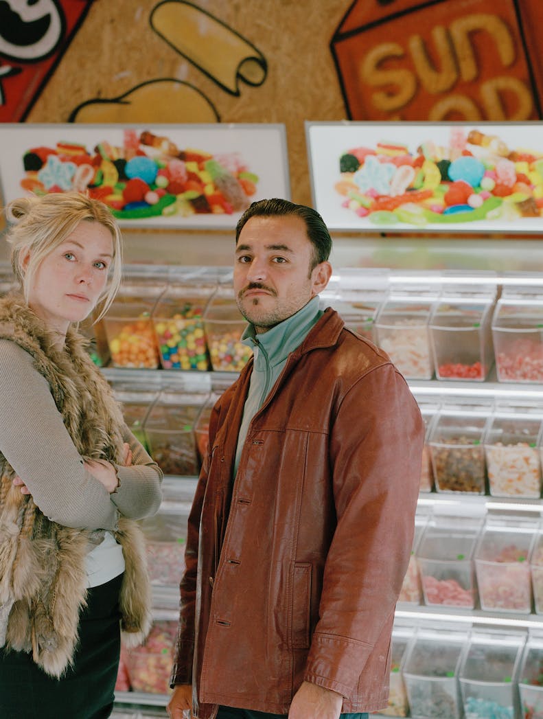 Sofie Torp og Besir Zeciri i det kommende danske drama 'Candy Kings'