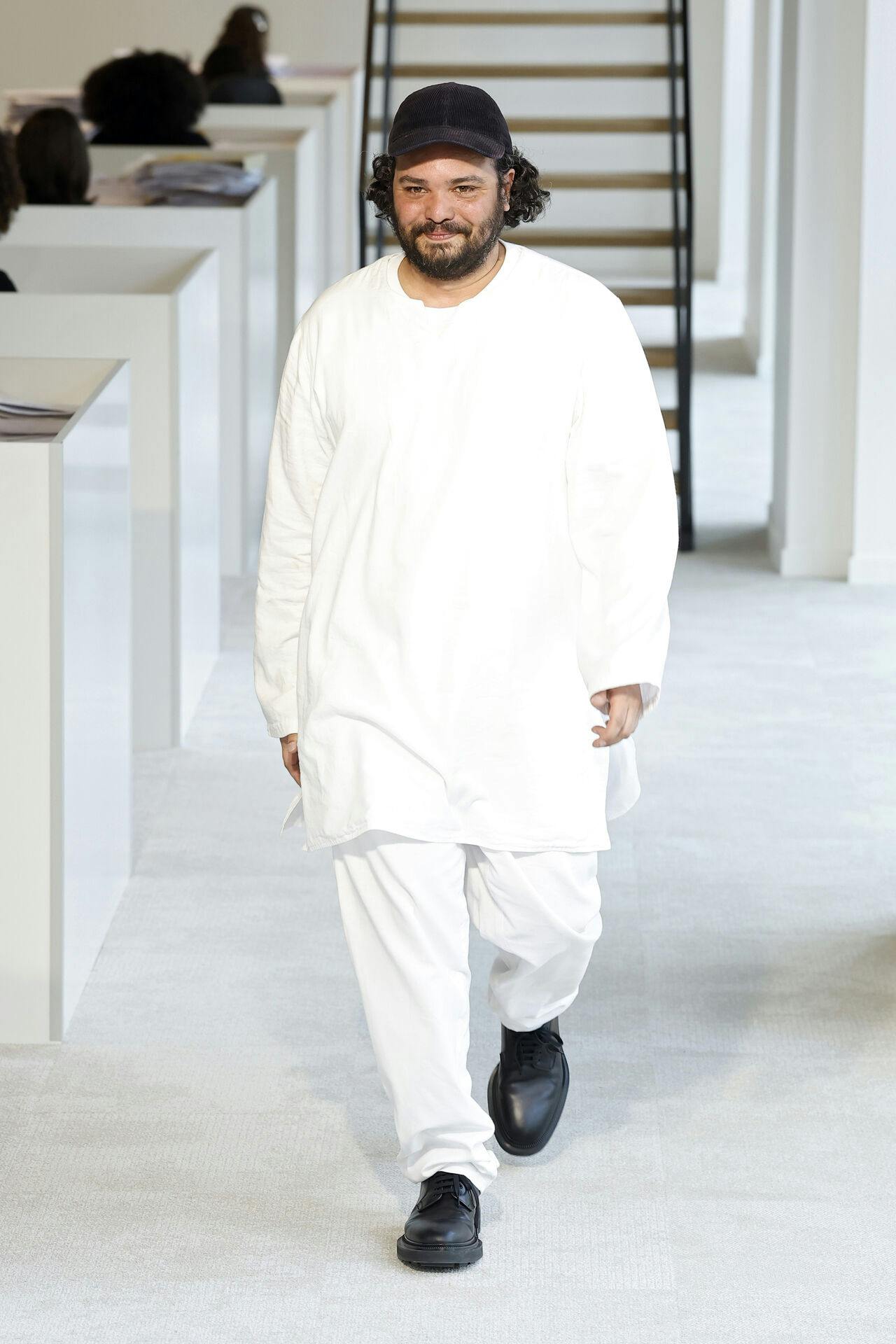 Duran Lantink on the catwalk