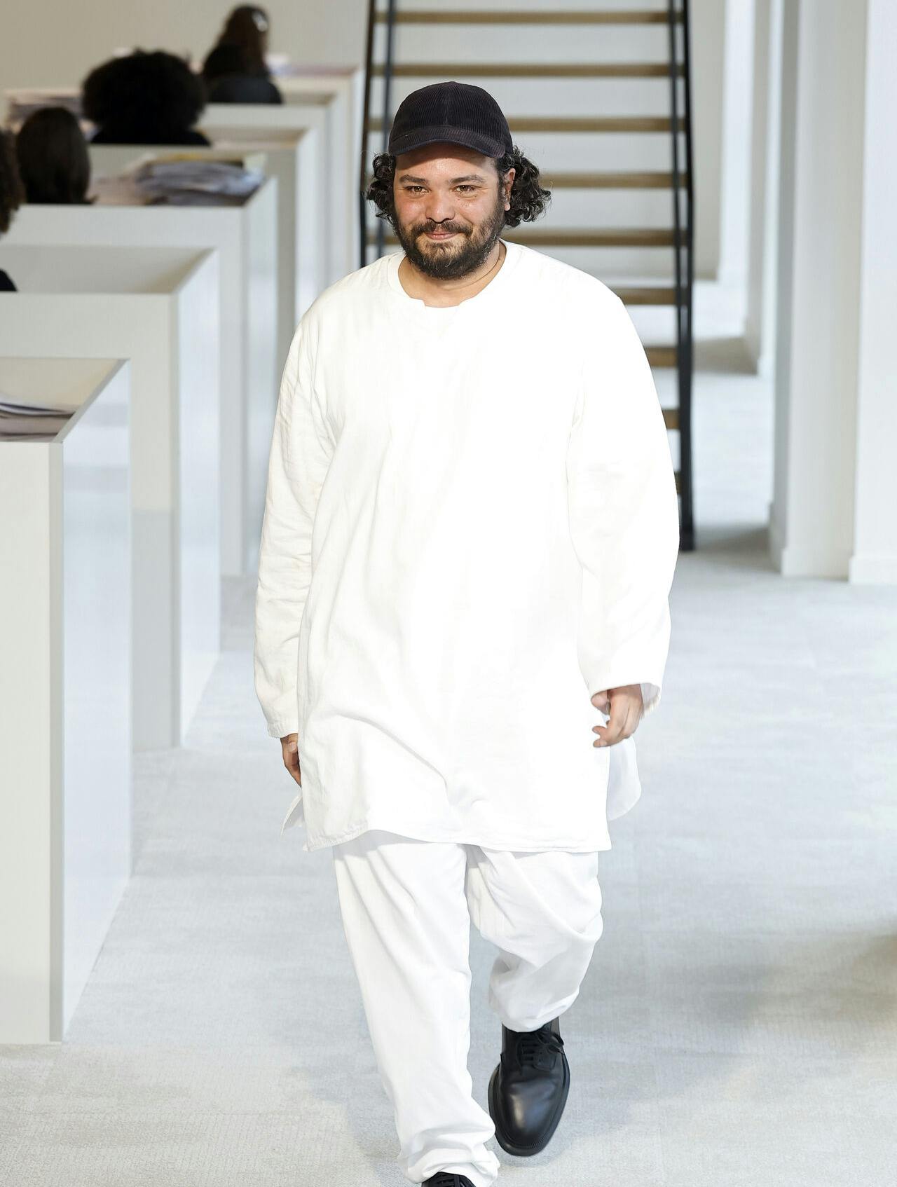 Duran Lantink on the catwalk