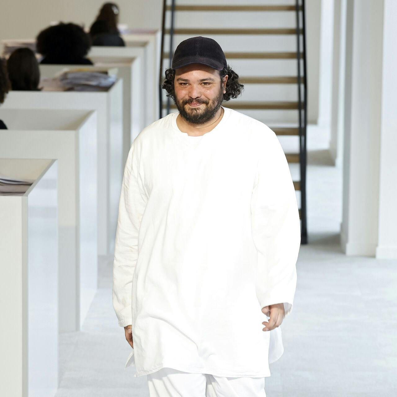 Duran Lantink on the catwalk