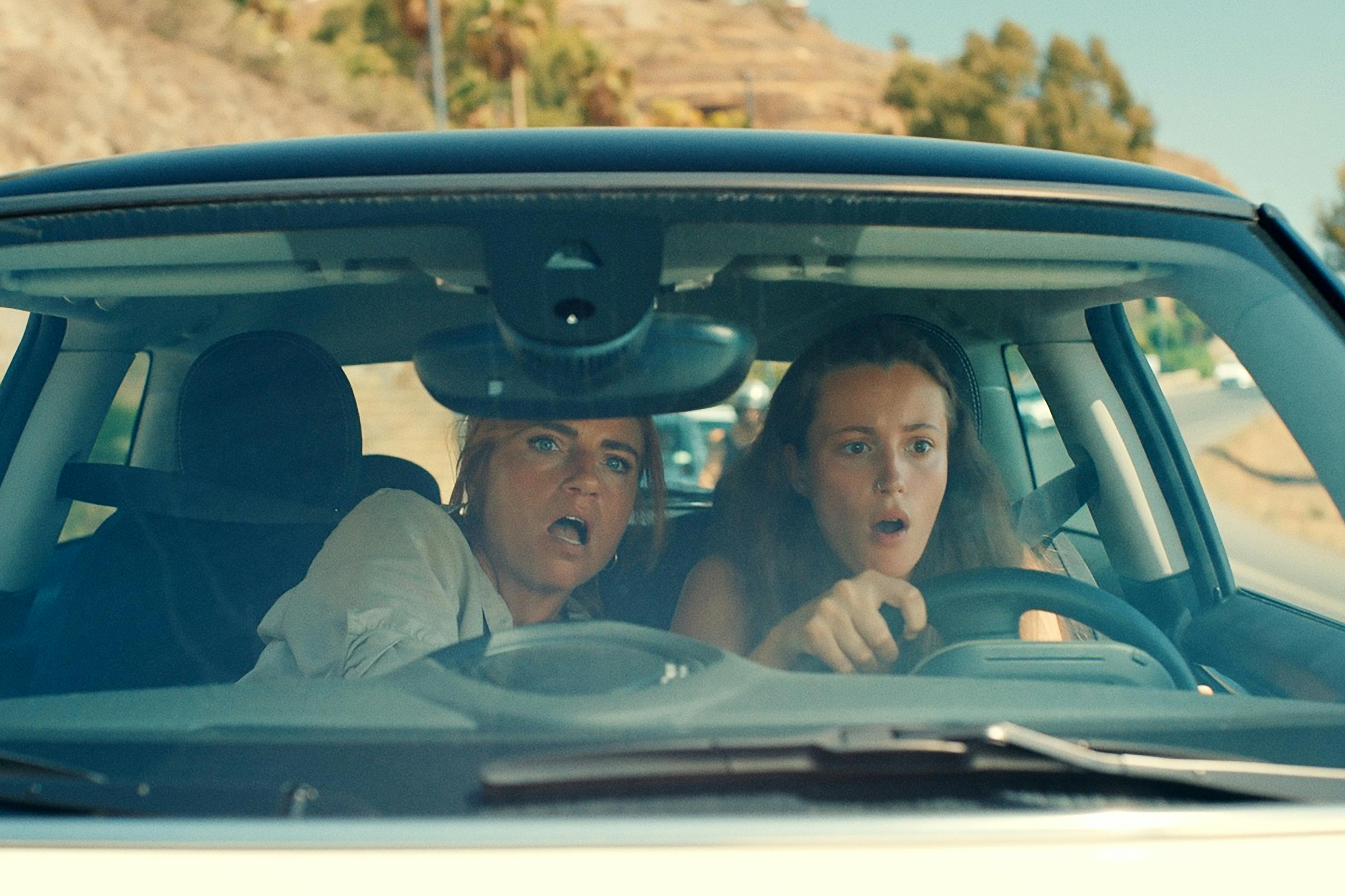 Mango. (L to R) Josephine Park as Lærke, Josephine Højbjerg as Agnes in Mango. Cr. Courtesy of Netflix © 2024