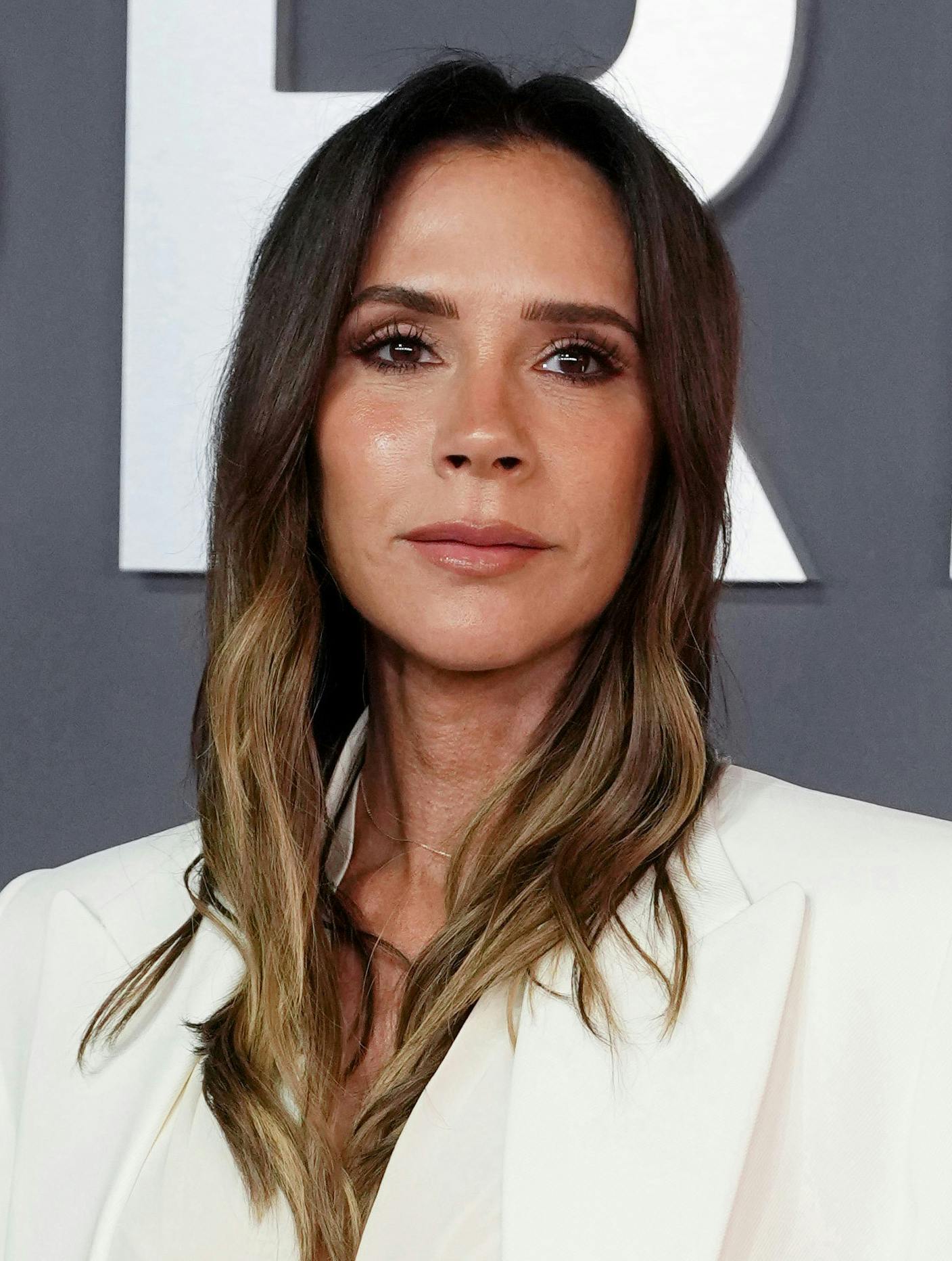Victoria Beckham poses for photographers upon arrival at the premiere of the television series "Victoria Beckham" in London, Wednesday, Oct. 8, 2025. (Photo by Scott A Garfitt/Invision/AP)