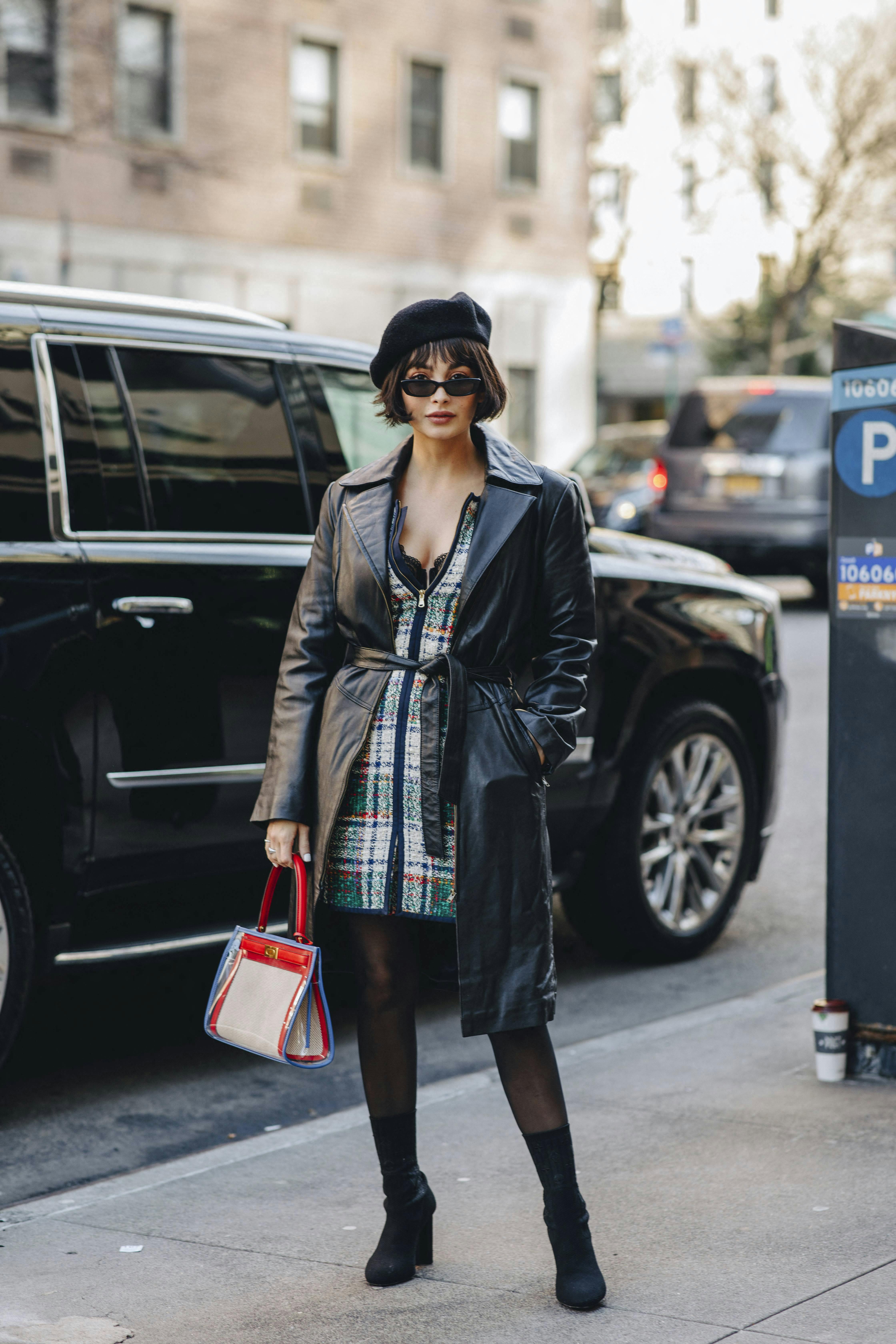 FOR EDITORIAL USE ONLY. Street style. Autumn/Winter 2020. New York Street Style Autumn/Winter 2020. Obligatory Credit - CAMERA PRESS / Claire Guillon. 10 Feb 2020 Pictured: New York Street AW 2020. Photo credit: Camera Press / MEGA TheMegaAgency.com +1 888 505 6342 (Mega Agency TagID: MEGA611772_001.jpg) [Photo via Mega Agency]