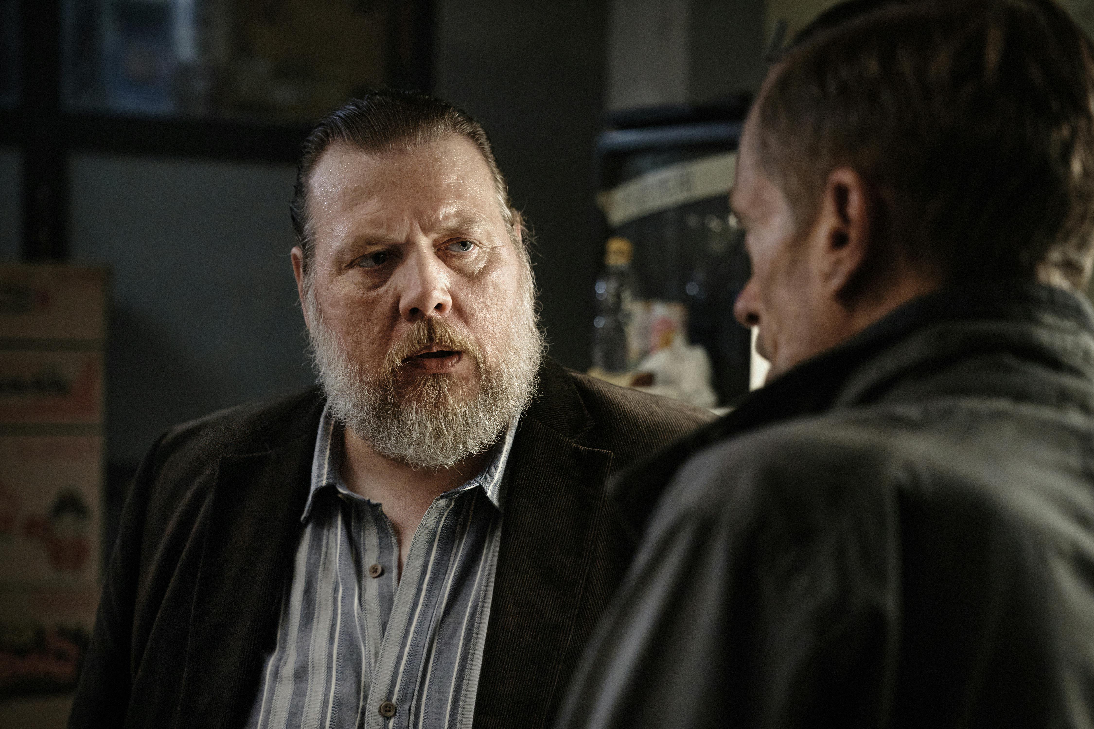 The Legend. (L to R) Nicolas Bro as Folke and Dan Boie Kratfeldt as Niko in The Legend. Cr. Courtesy of Netflix © 2024